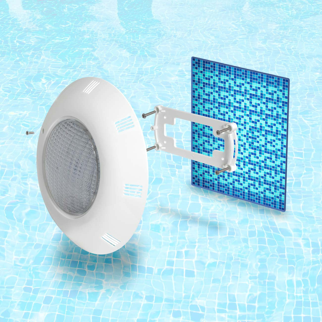 Foco LED sumergible para piscina - 12V AC - 24W - IP68 - Ø295mm