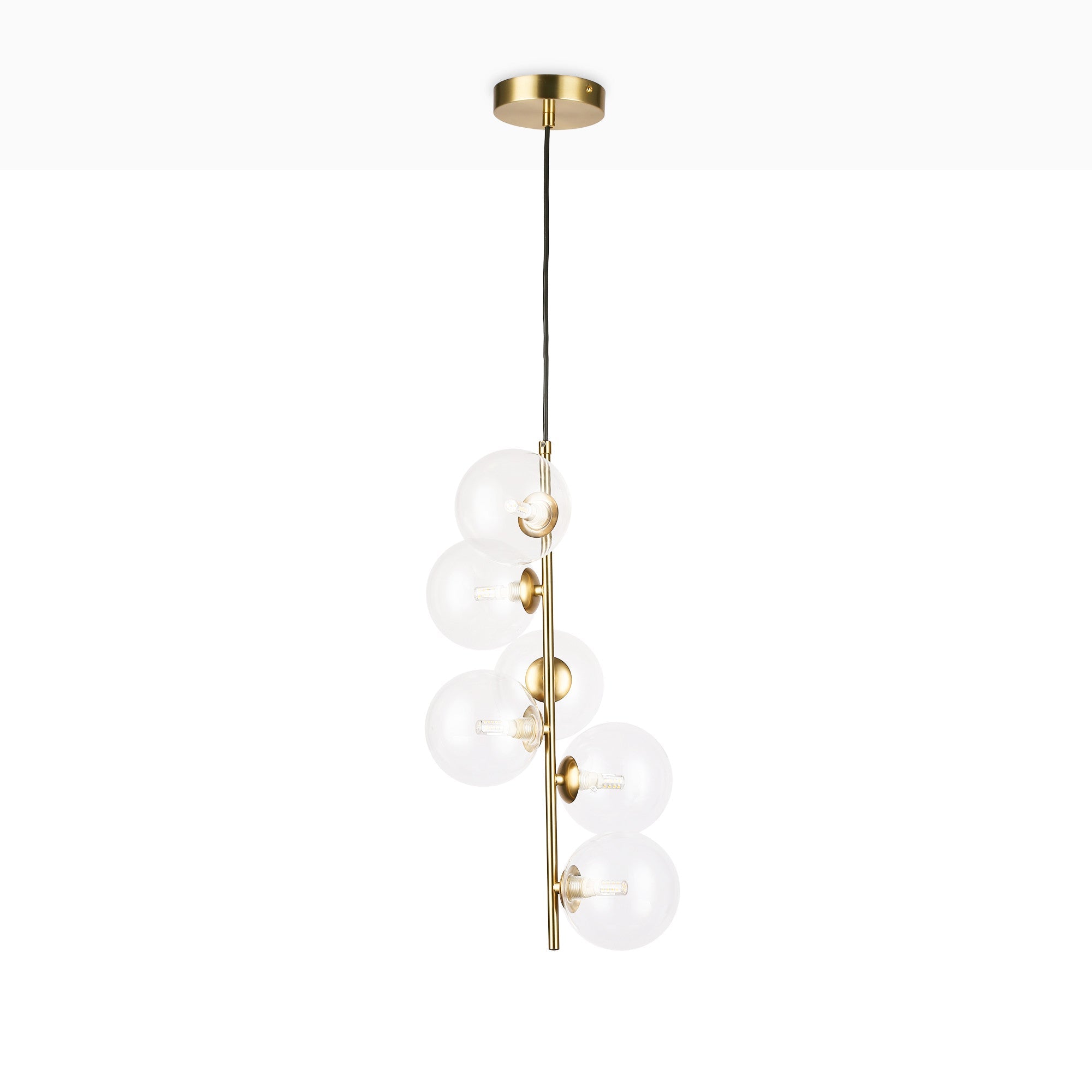 Lámpara colgante con esferas de cristal "ROMEE" - 6 x G9