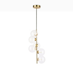 Lámpara colgante con esferas de cristal "ROMEE" - 6 x G9