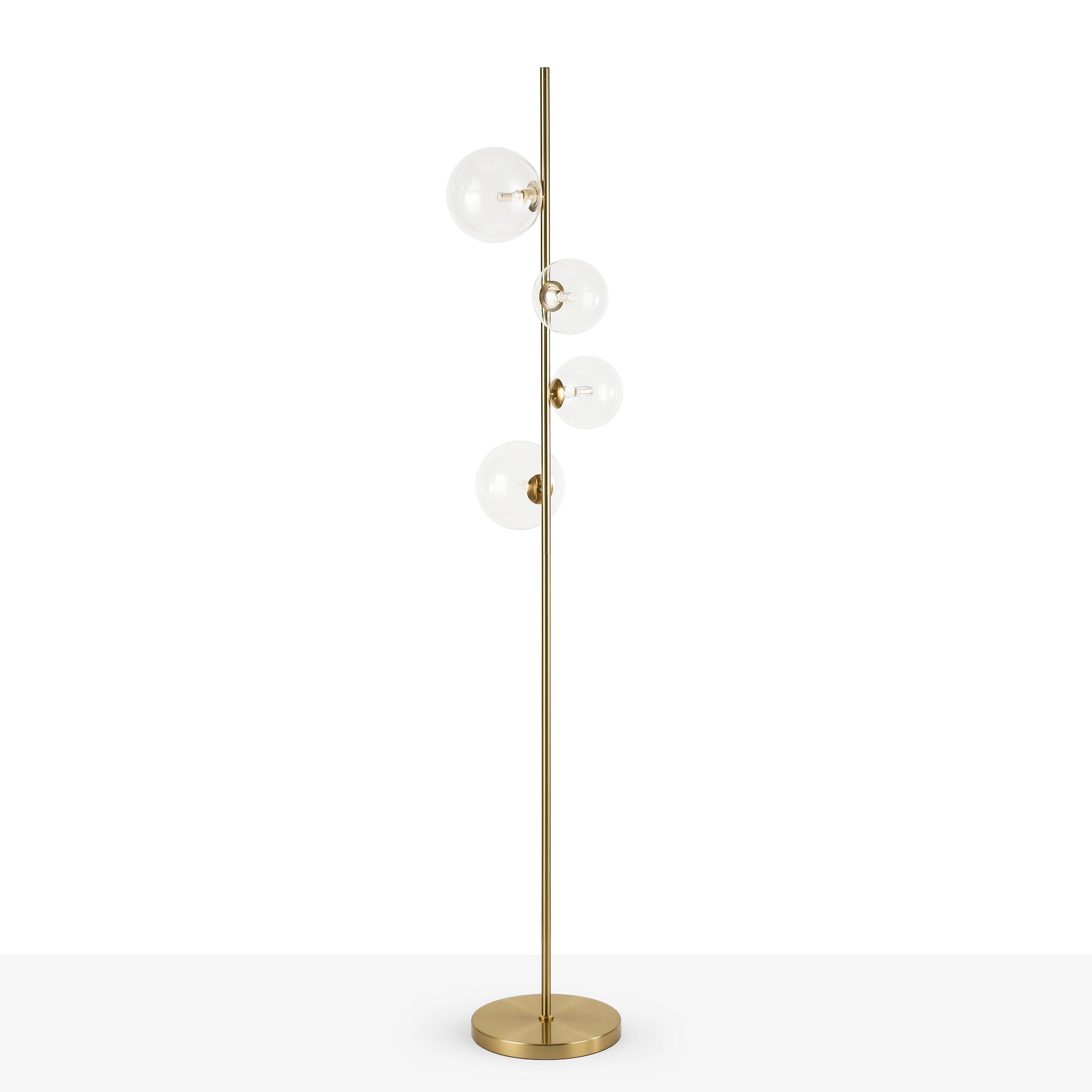 Lámpara de pie con esferas de cristal "STAND"- 4 x G9