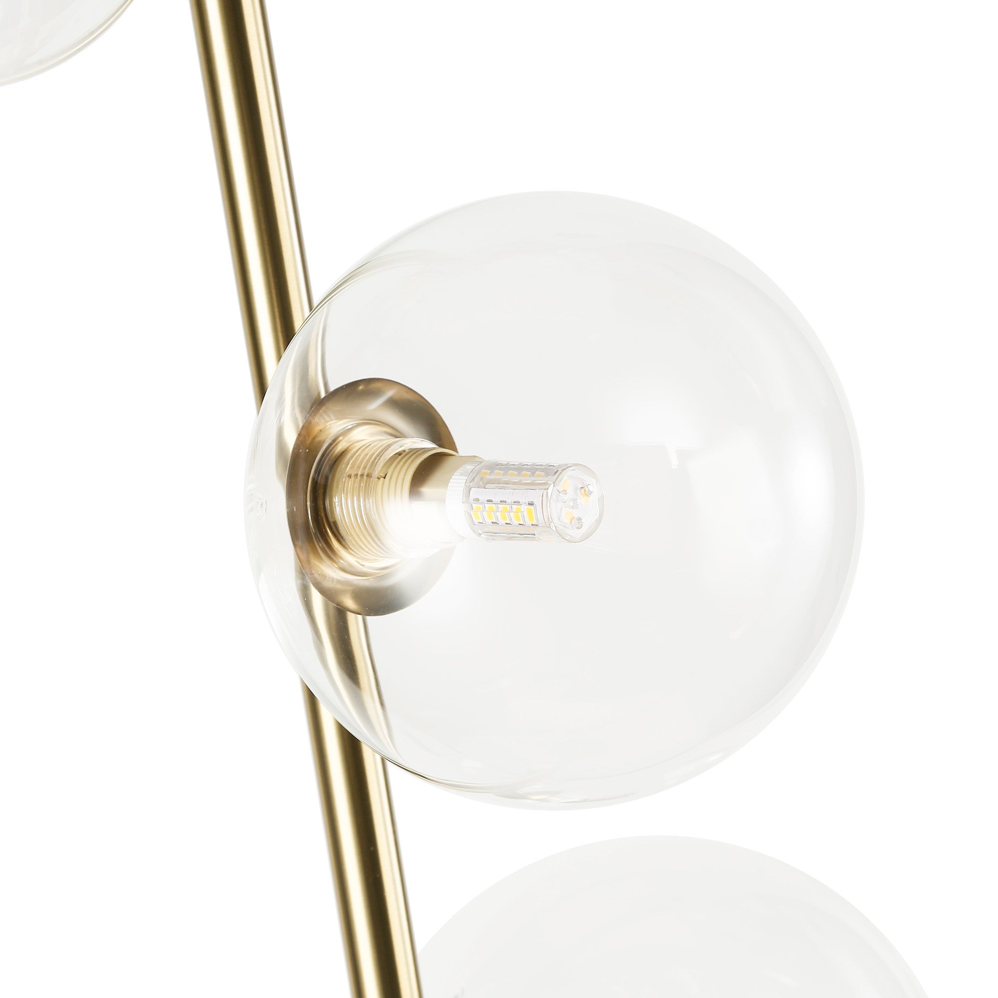 Lámpara de pie con esferas de cristal "STAND"- 4 x G9
