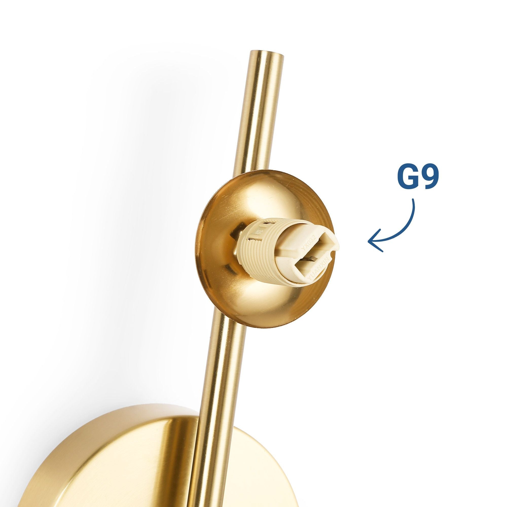 Aplique de pared con esferas de cristal "CATY" - 3 x G9