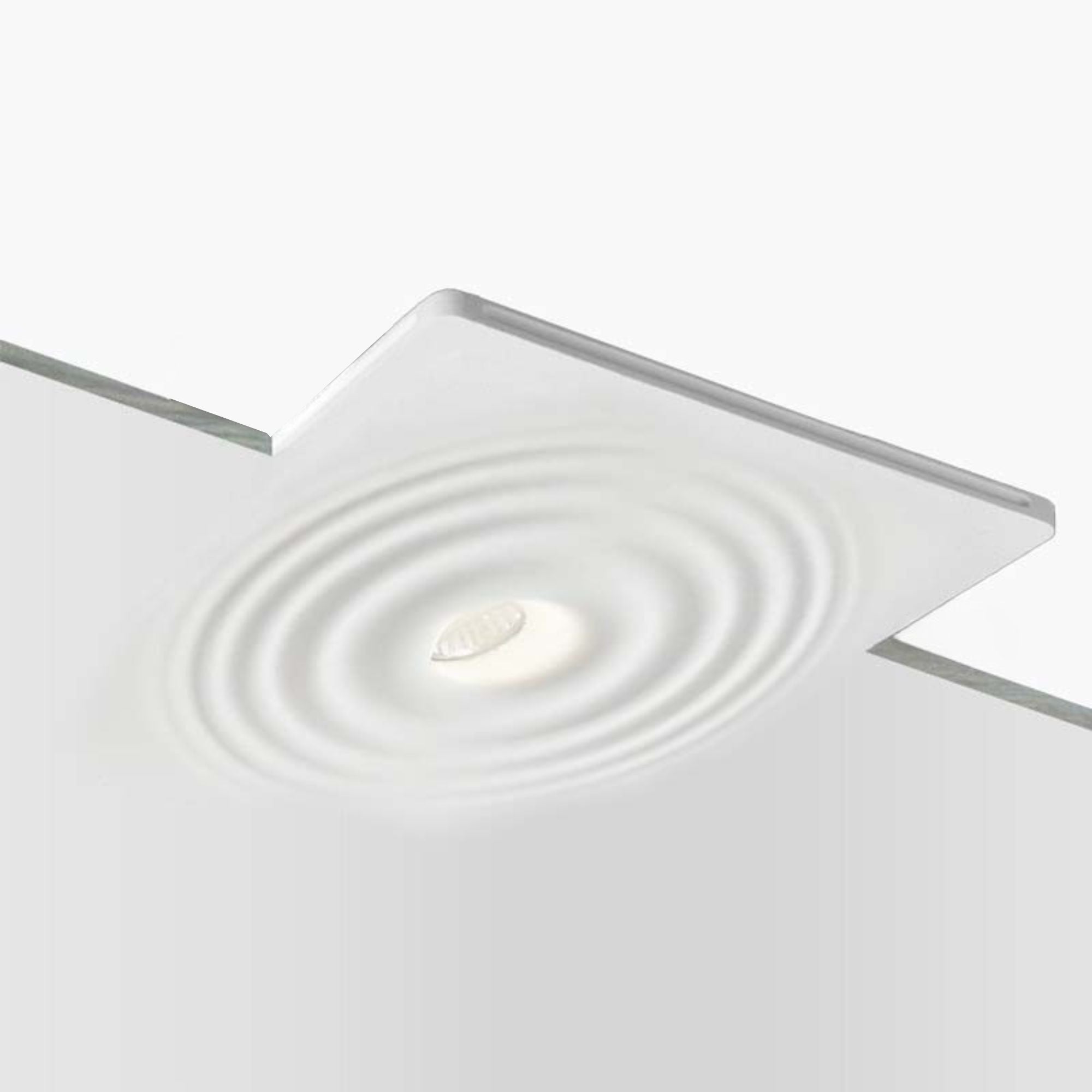 Luminaria integrable de escayola con efecto onda trimless / integración  - 30x30cm - GU10