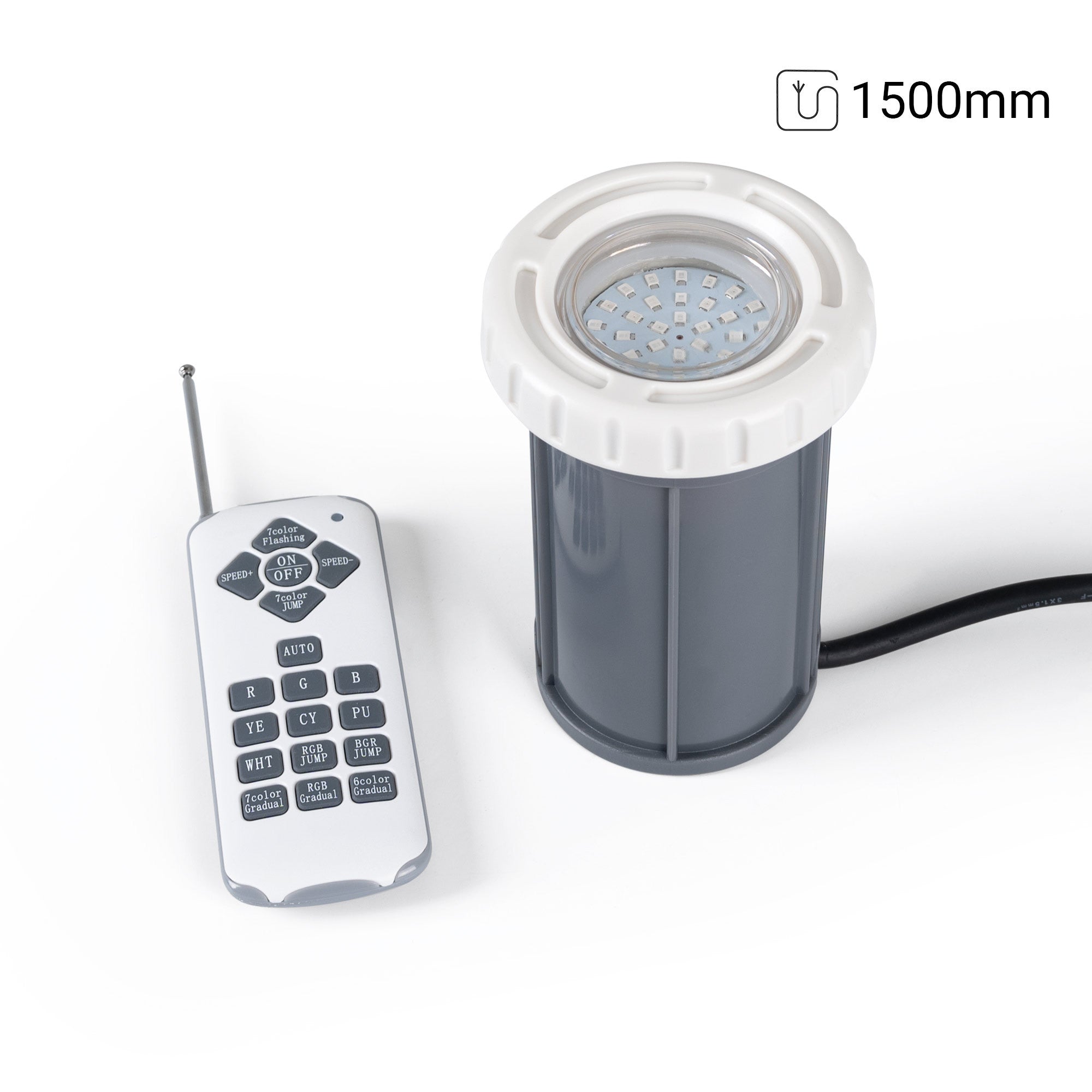 Foco LED sumergible para piscina - 12V AC - 3W - IP68 - Ø94mm