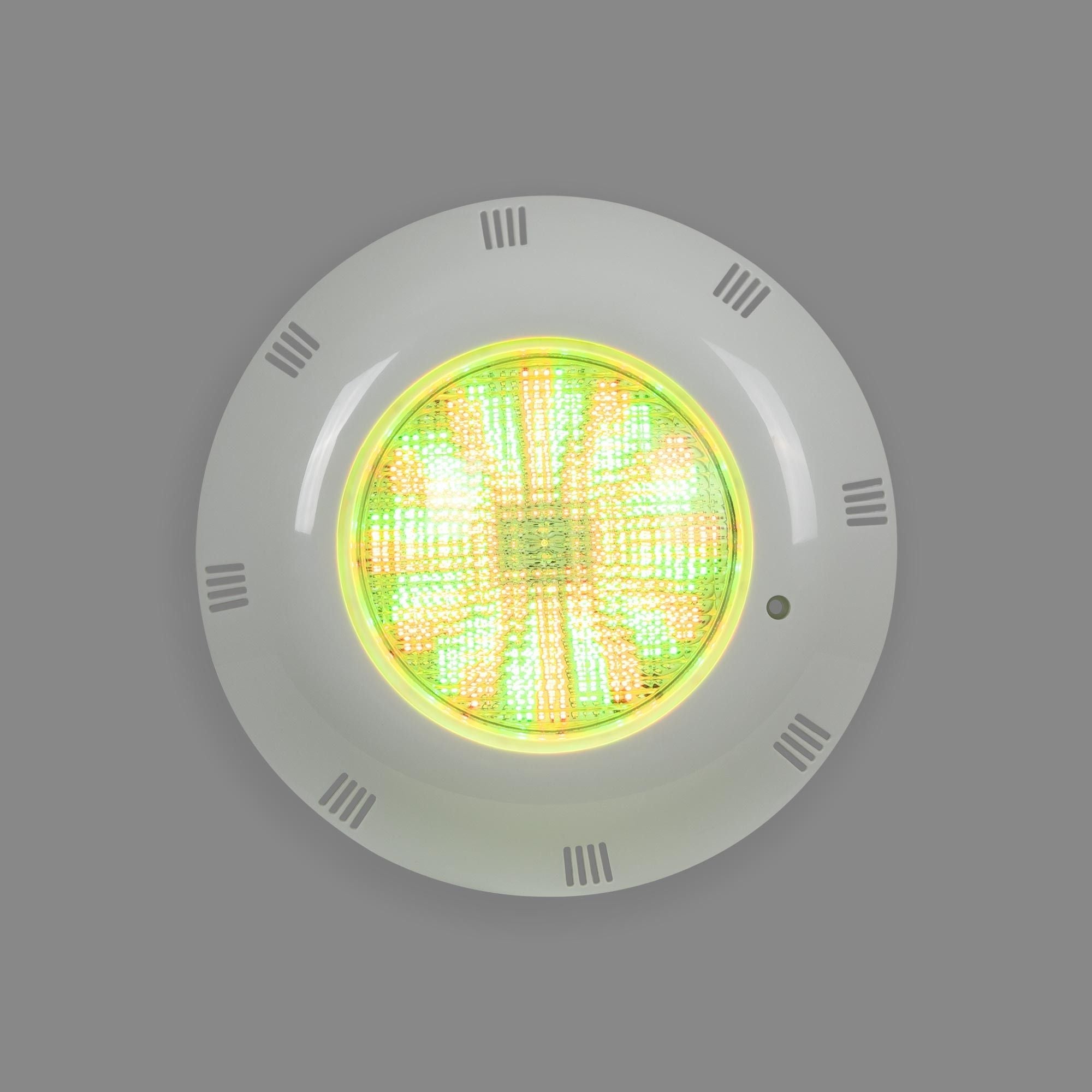 Foco LED sumergible para piscina de fibra - 12V AC - 24W - IP68 - Ø295mm