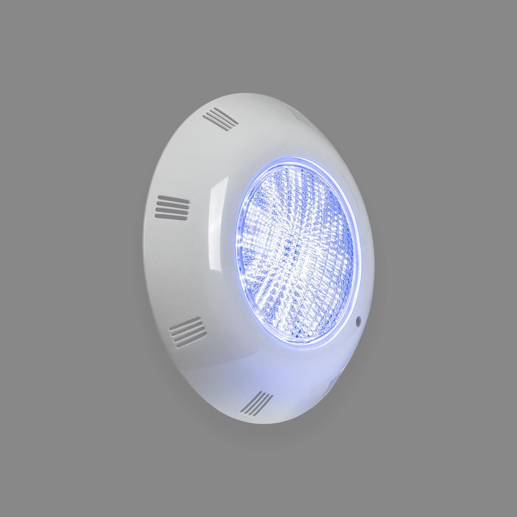 Foco LED sumergible para piscina de fibra - 12V AC - 24W - IP68 - Ø295mm
