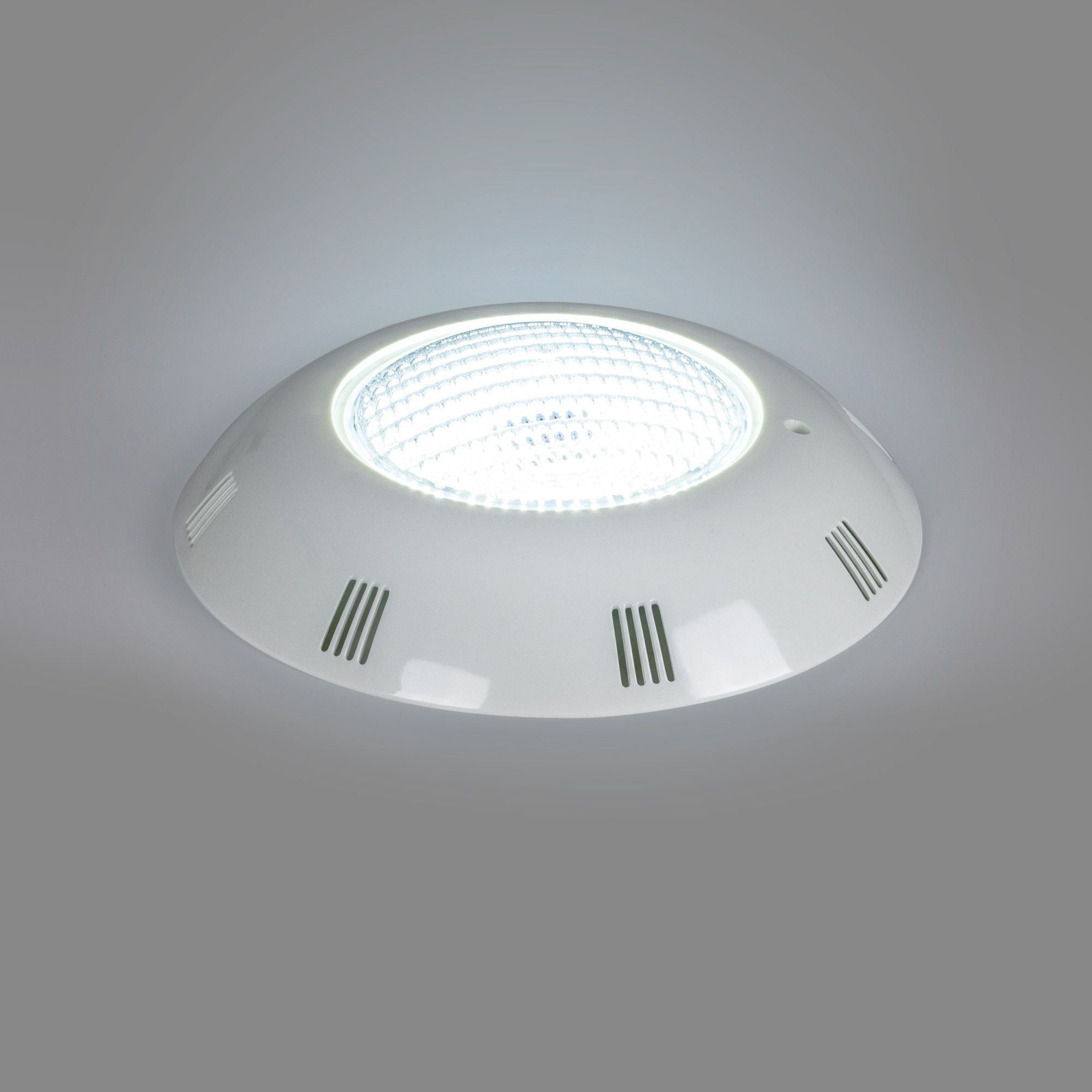 Foco LED sumergible para piscina de fibra - 12V AC - 24W - IP68 - Ø295mm