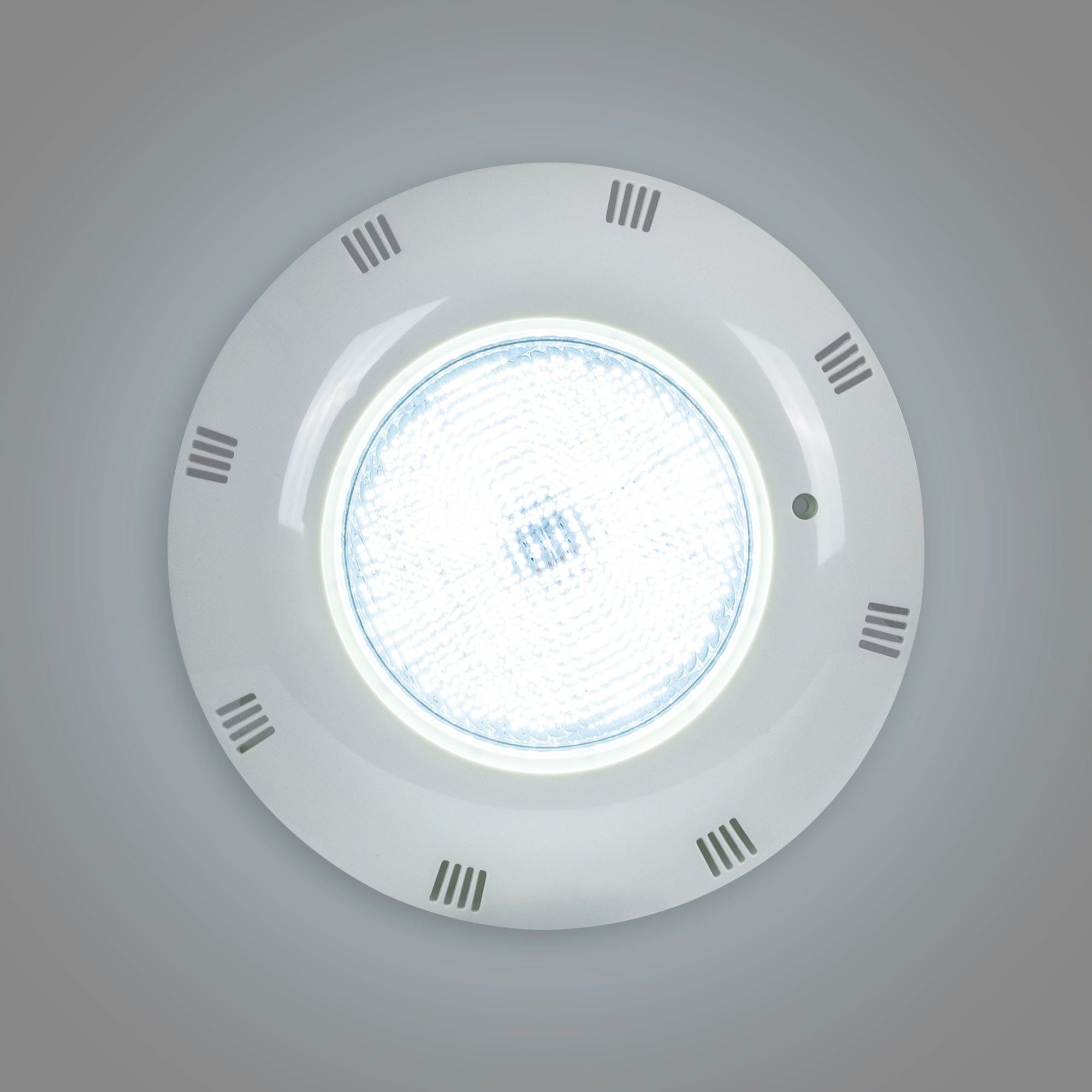 Foco LED sumergible para piscina de fibra - 12V AC - 24W - IP68 - Ø295mm