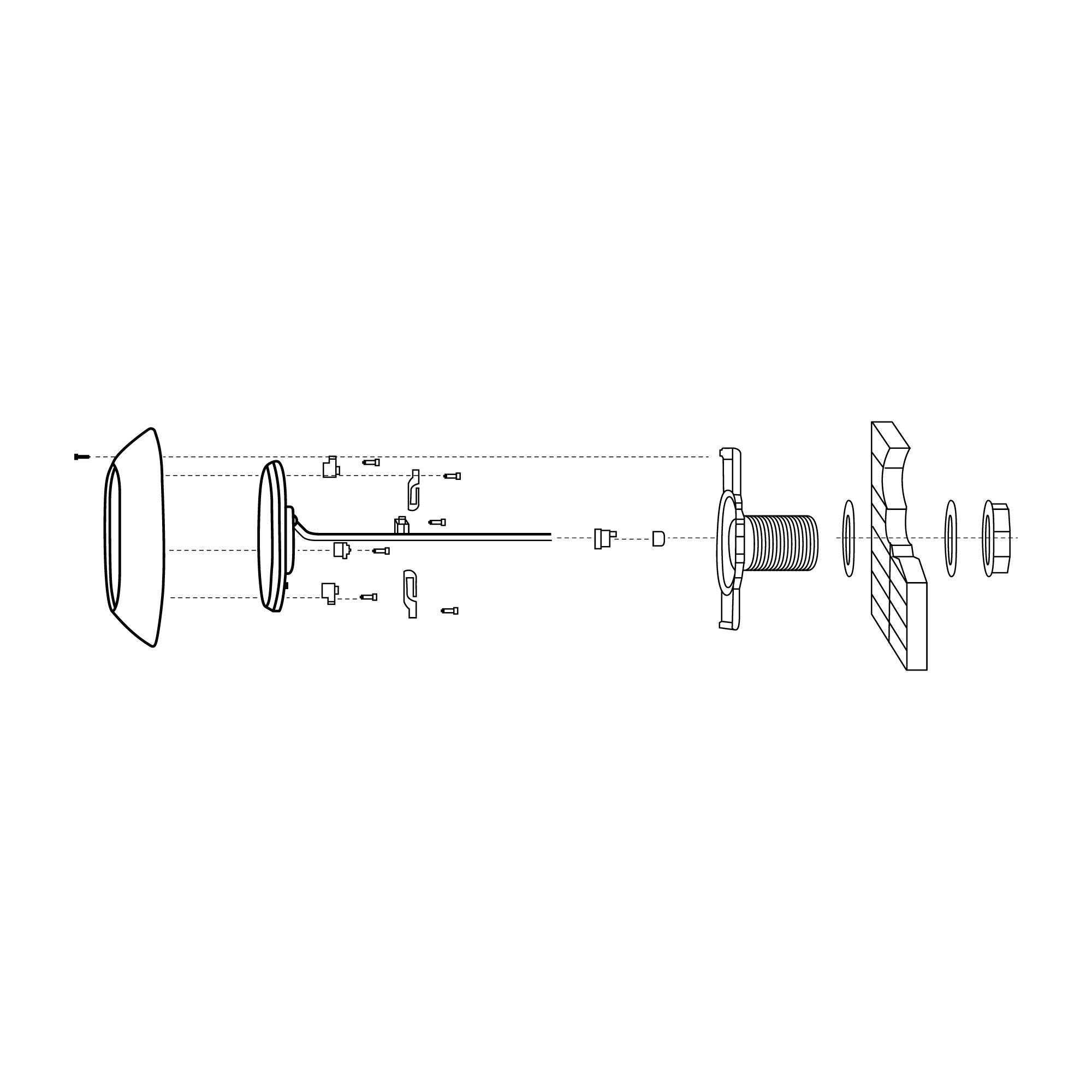 Foco LED sumergible para piscina de fibra - 12V AC - 24W - IP68 - Ø295mm