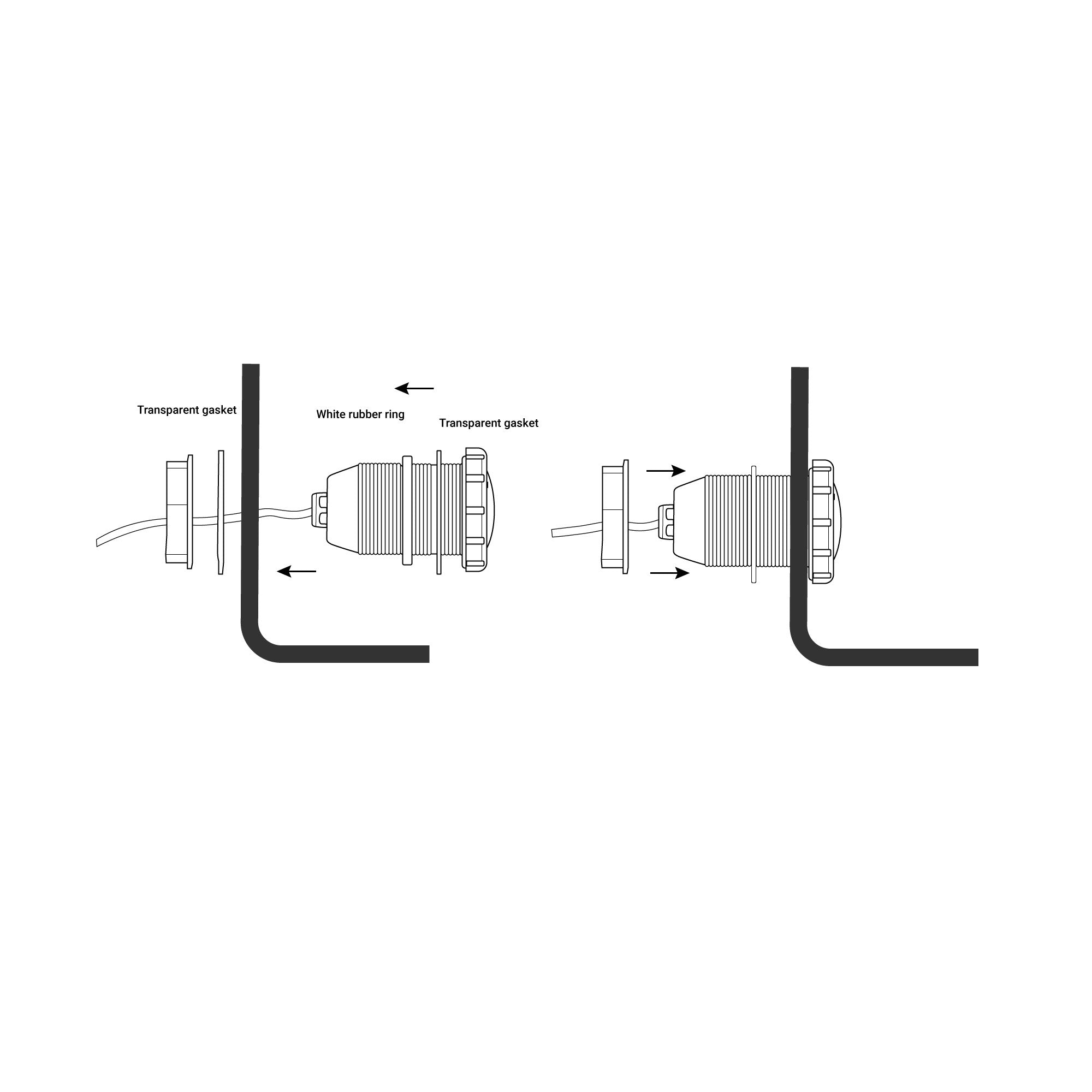 Foco LED sumergible para piscina - 12V AC - 3W - IP68 - Ø94mm