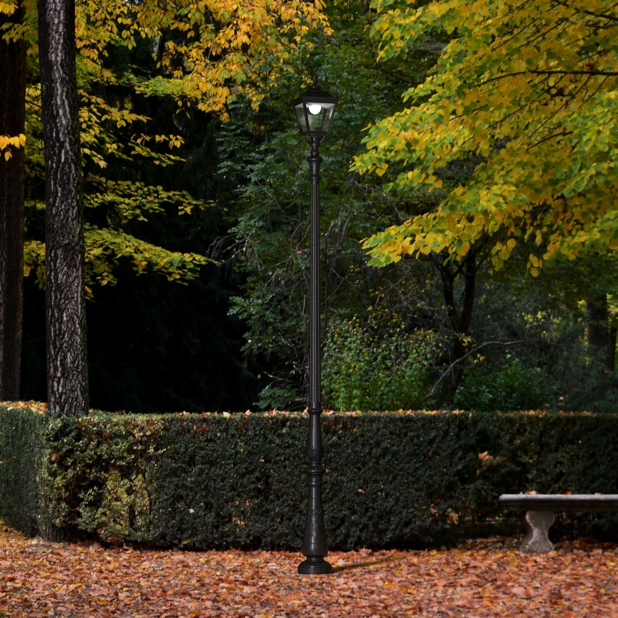 Poste de luz exterior "TOBIA" Fumagalli CCT - 30W - 8 opciones - E27