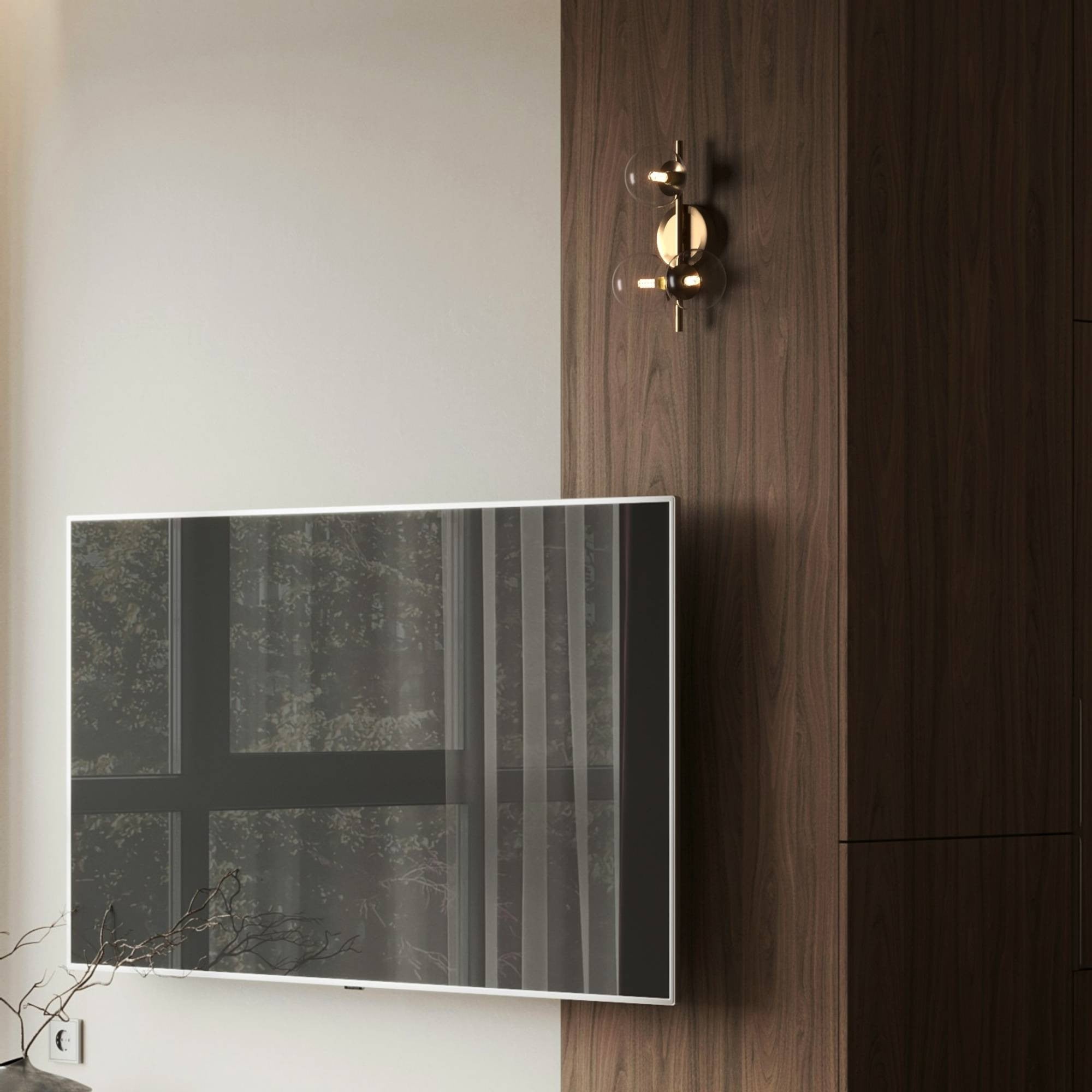 Aplique de pared con esferas de cristal "CATY" - 3 x G9