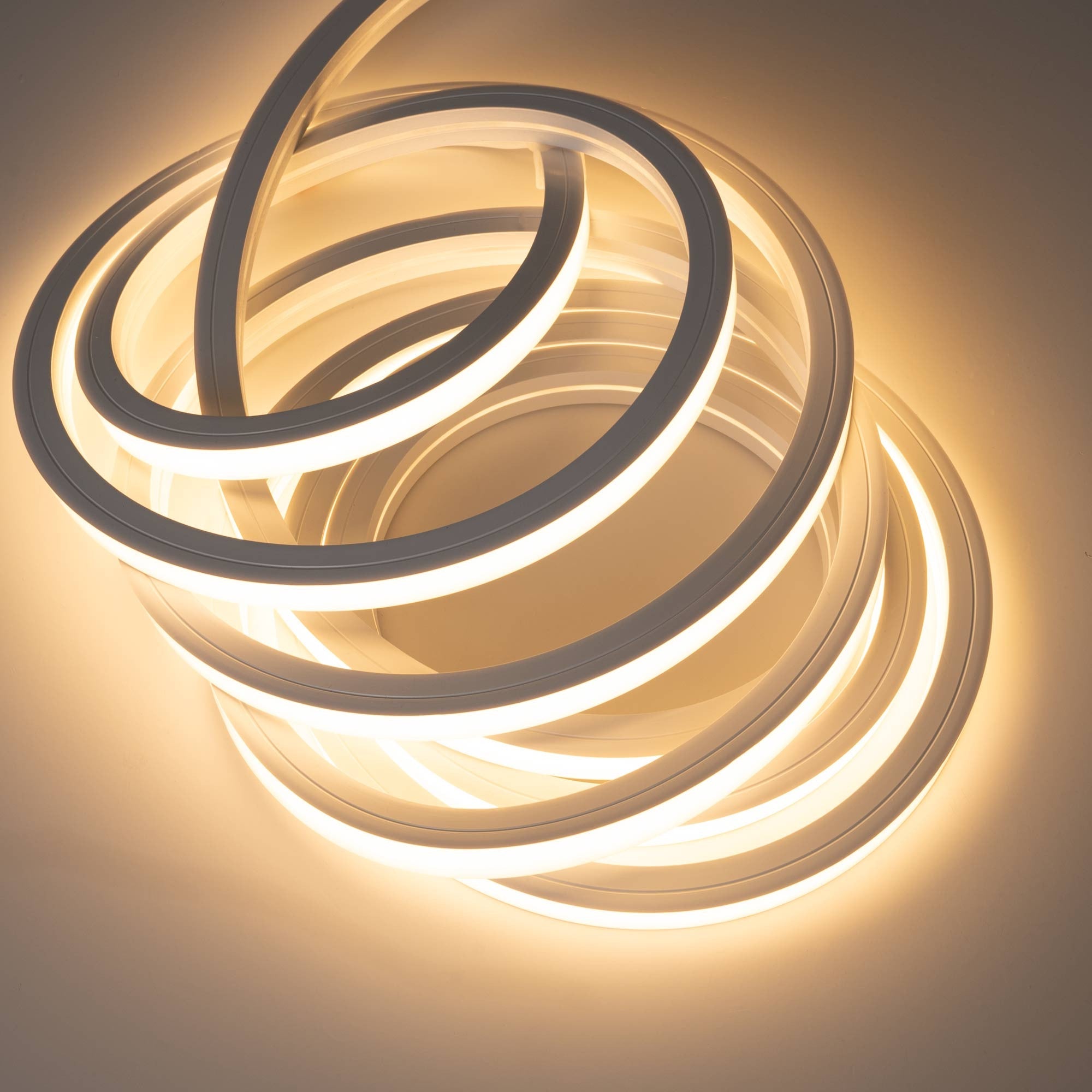 Neón LED flexible 3D  24V DC - 16x16mm - 5 metros - Kit completo - 12W/m - IP67 - Curvatura vertical y horizontal