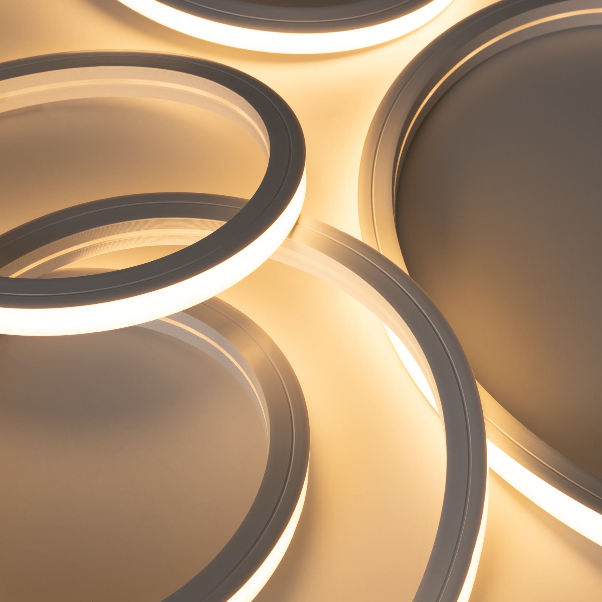 Neón LED flexible 3D  24V DC - 16x16mm - 5 metros - Kit completo - 12W/m - IP67 - Curvatura vertical y horizontal