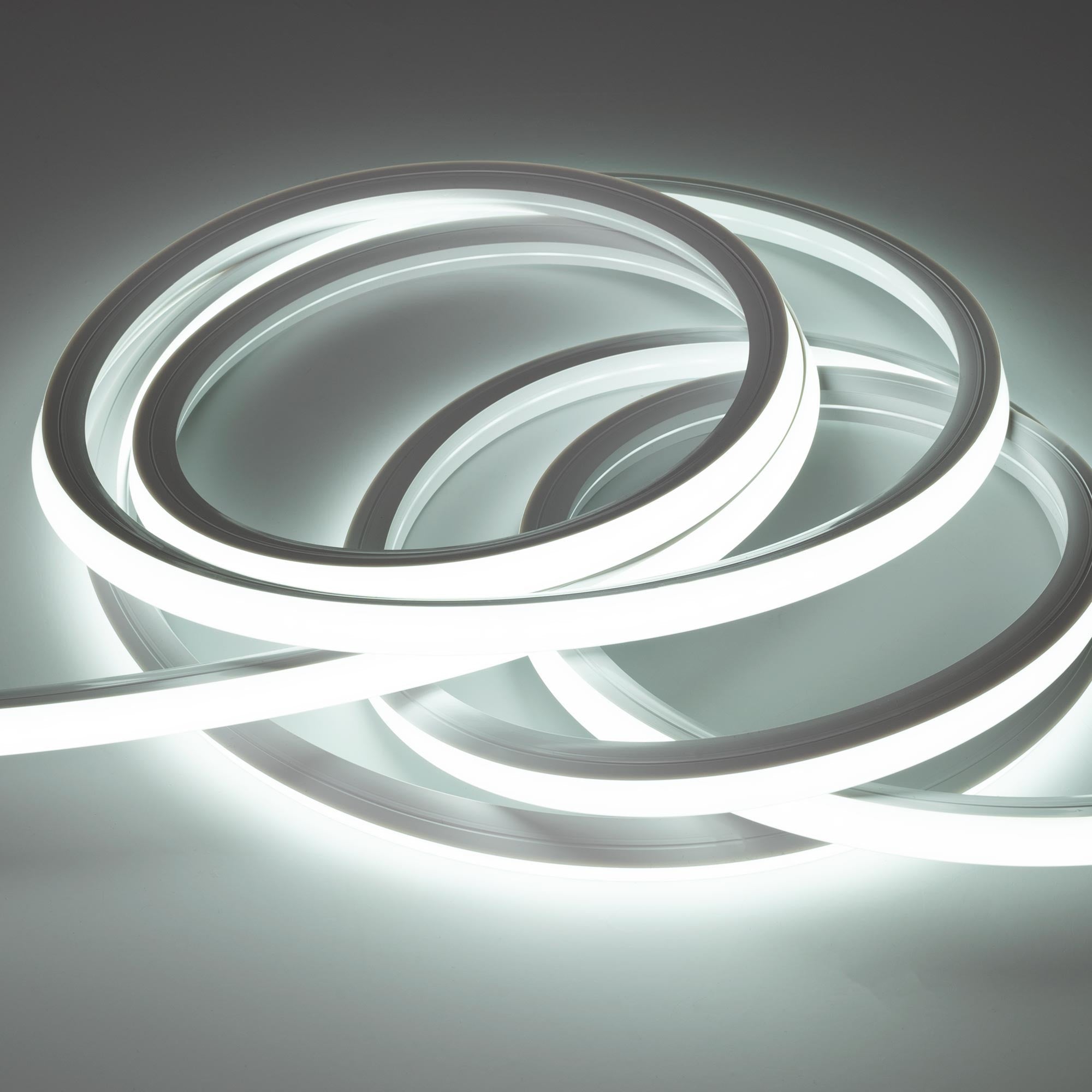 Neón LED flexible 3D  24V DC - 16x16mm - 5 metros - Kit completo - 12W/m - IP67 - Curvatura vertical y horizontal