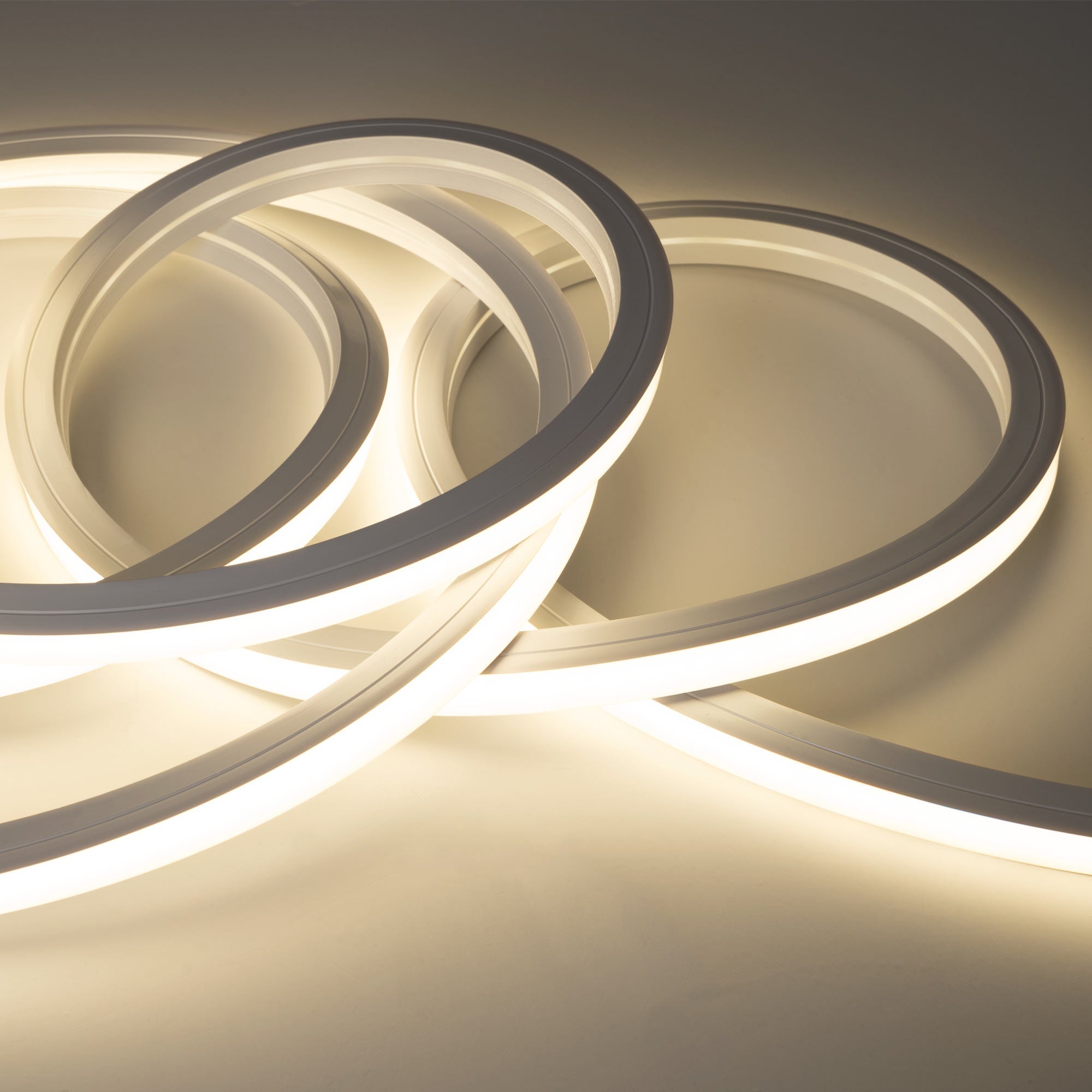 Neón LED flexible 3D  24V DC - 16x16mm - 5 metros - Kit completo - 12W/m - IP67 - Curvatura vertical y horizontal