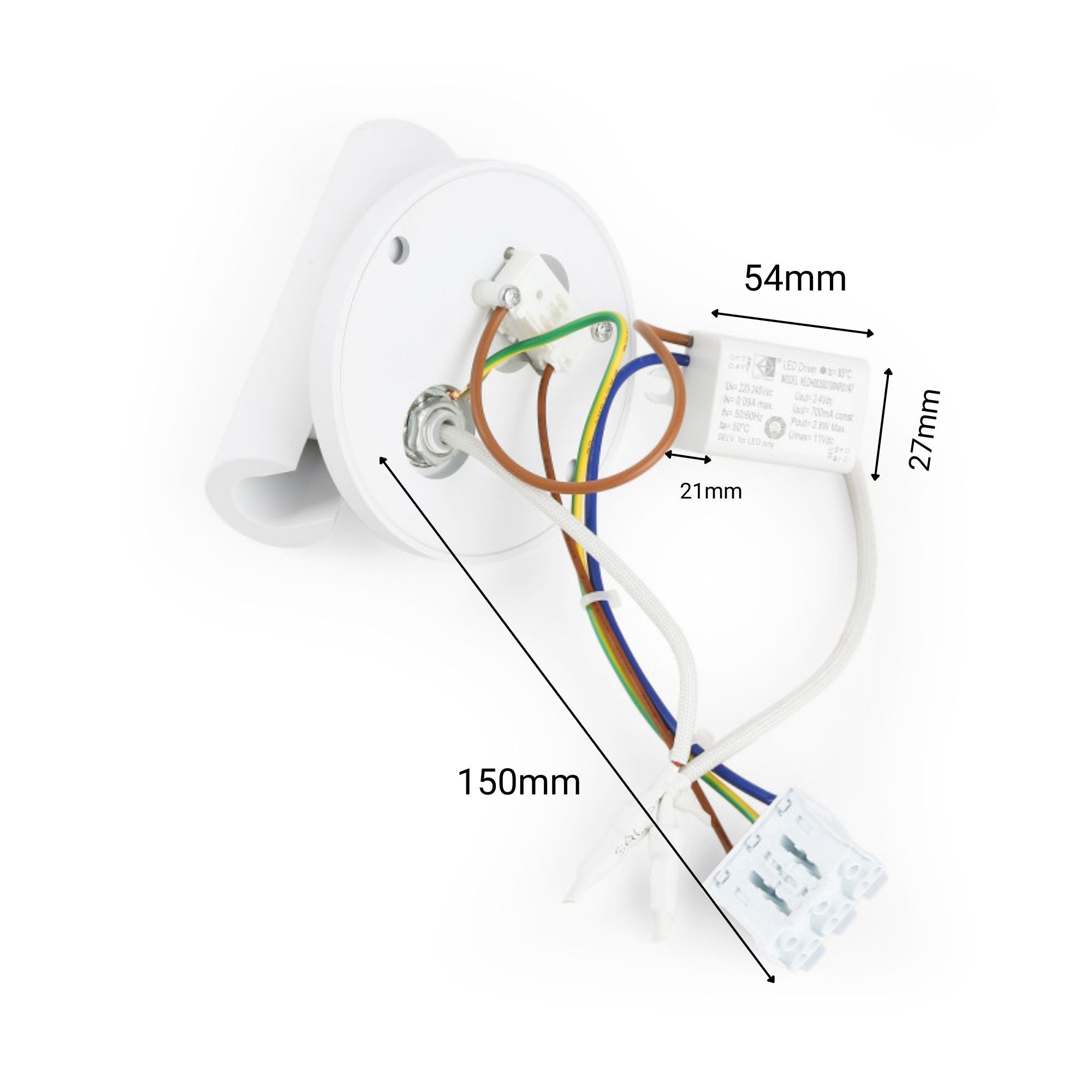 Aplique empotrable para lectura "MILSA" - 3W - 2700K - CRI 85