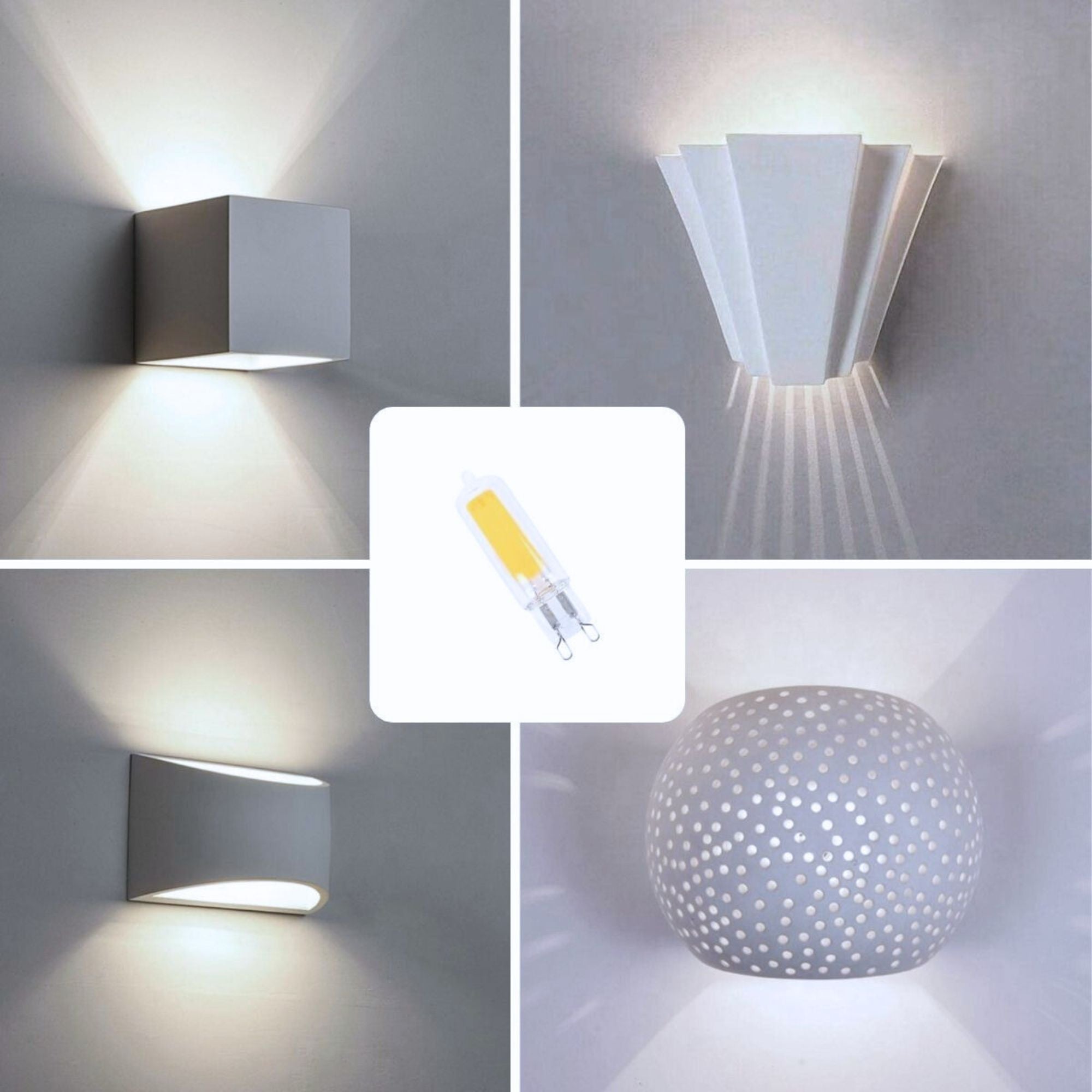 Bombilla LED G9 220-240V AC - COB - 360º - 4W
