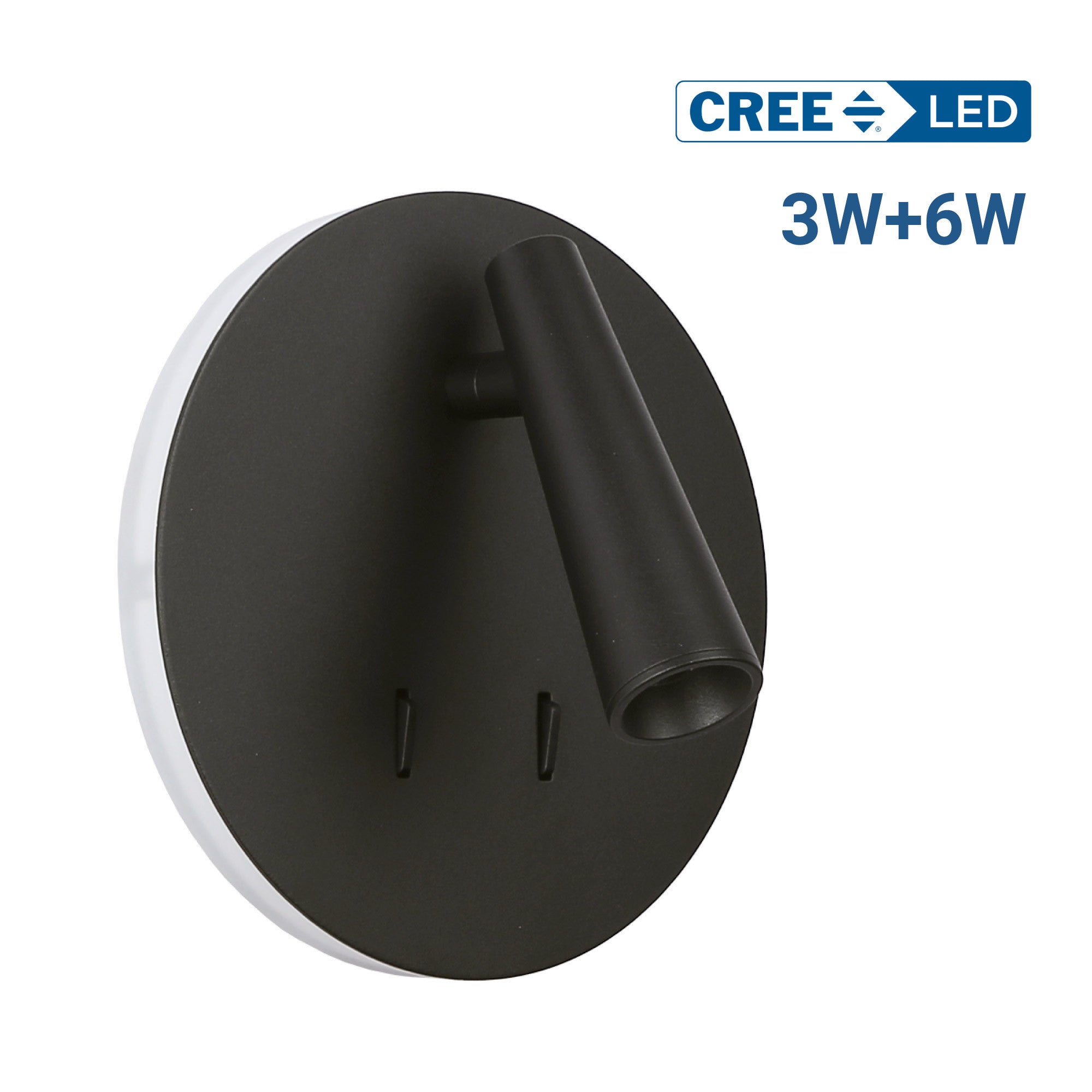 Aplique de pared "FELAM" - 3W + 6W - 2700K - CRI 85