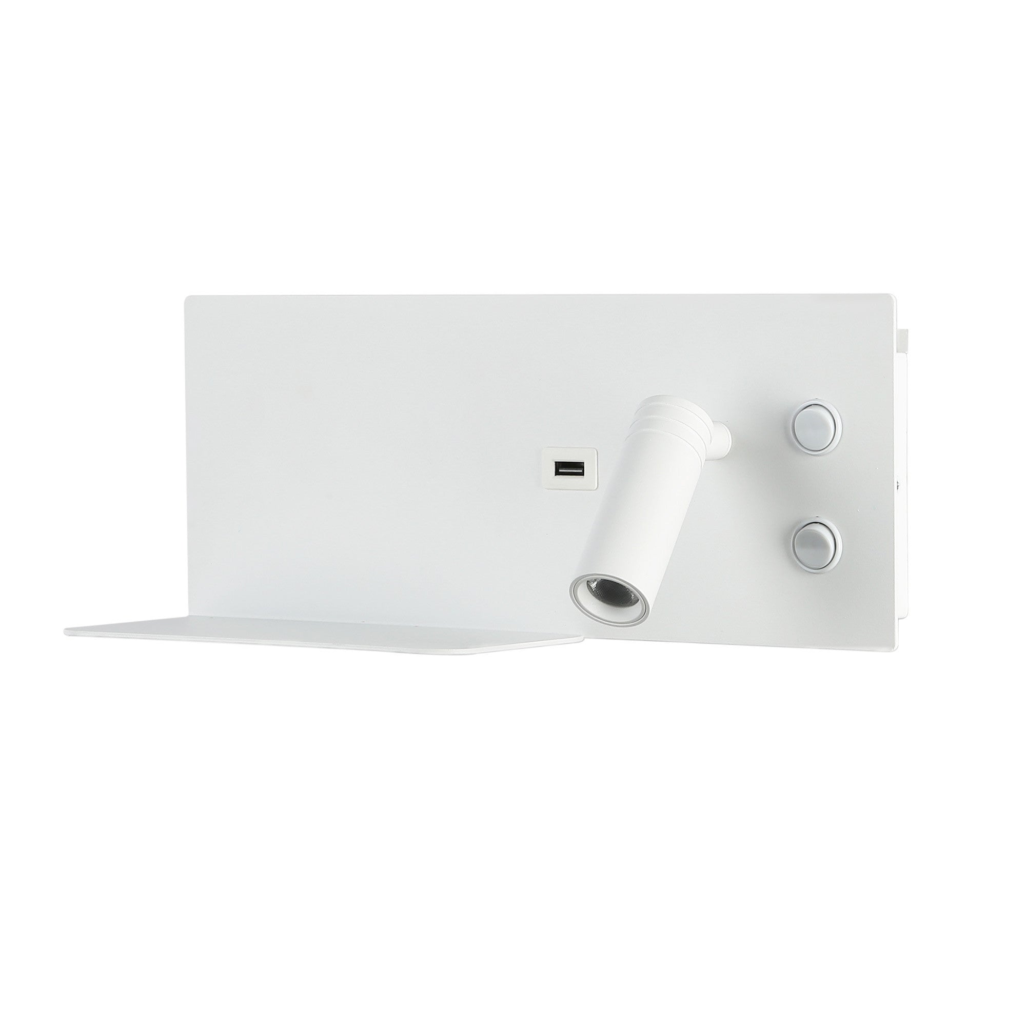 Aplique de pared para lectura con puerto USB "Kerta" - Iluminación doble - 3W+7W