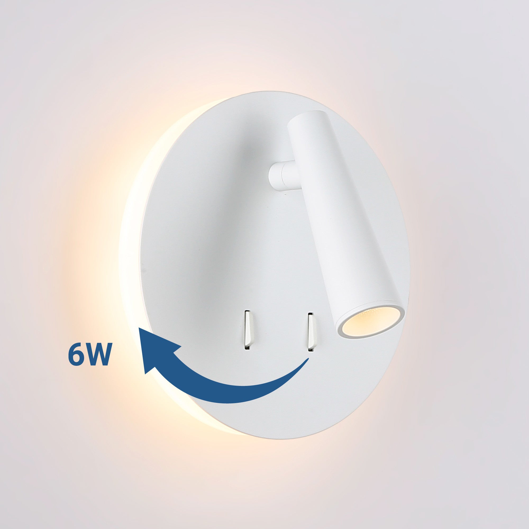 Aplique de pared "FELAM" - 3W + 6W - 2700K - CRI 85