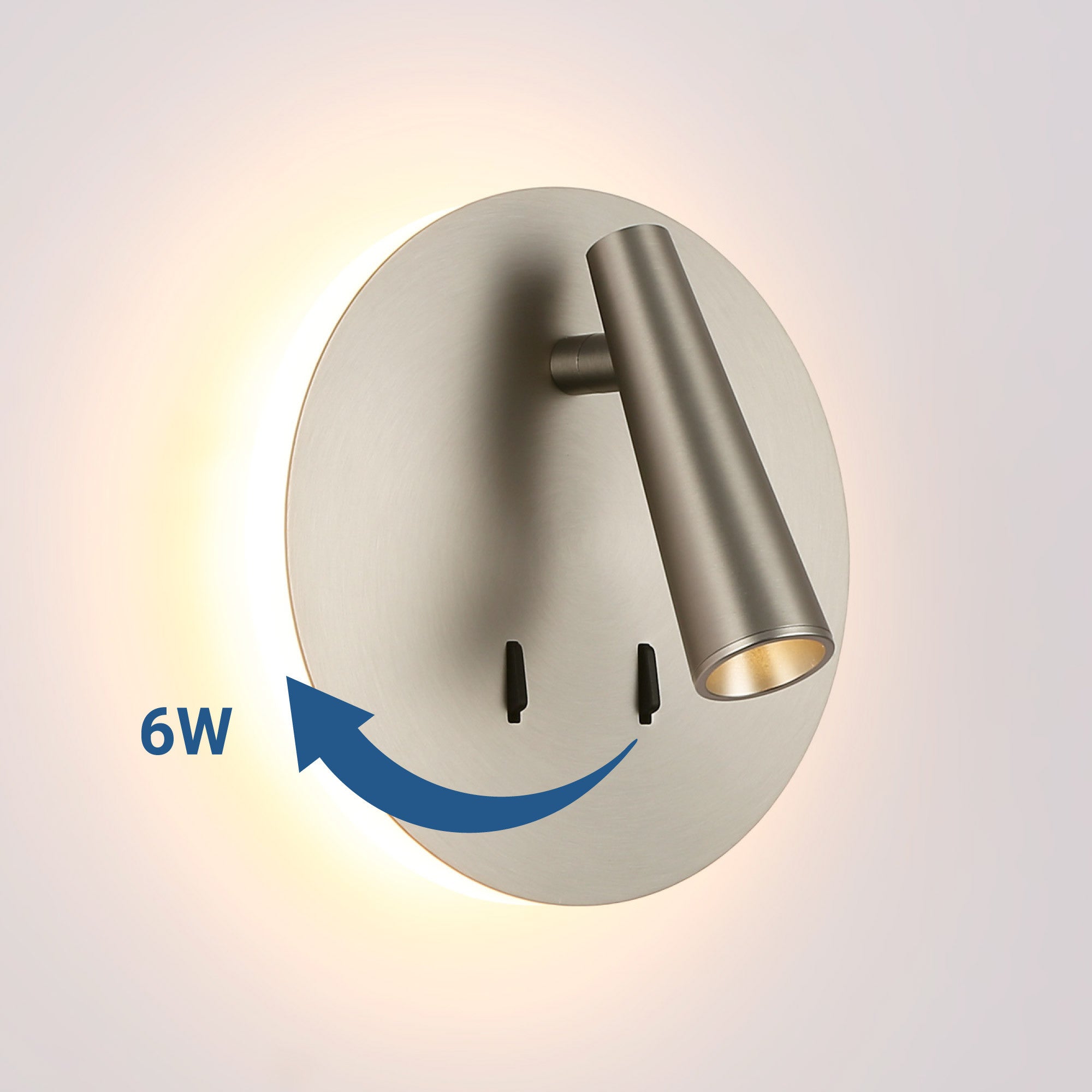 Aplique de pared "FELAM" - 3W + 6W - 2700K - CRI 85