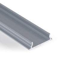 Perfil tira LED de superficie con difusor - Kit completo - 18x5mm - Tira LED ≤12mm - 2 metros
