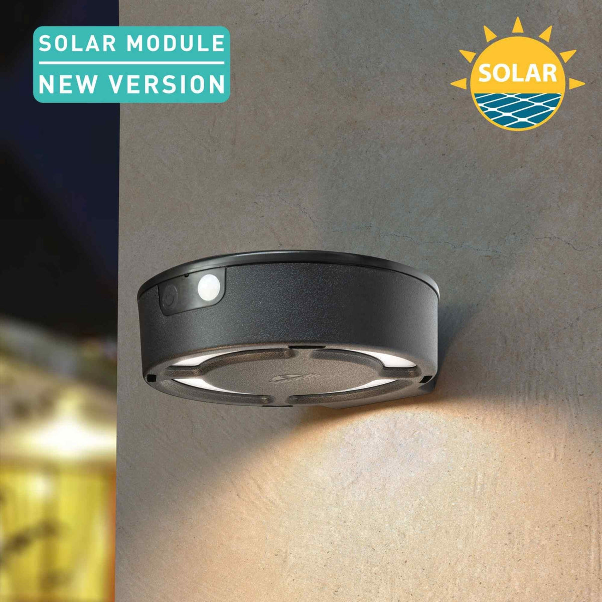 Aplique de pared solar "FORTUNATO" FUMAGALLI - Sensor PIR - 4000K - 2 modos de funcionamiento