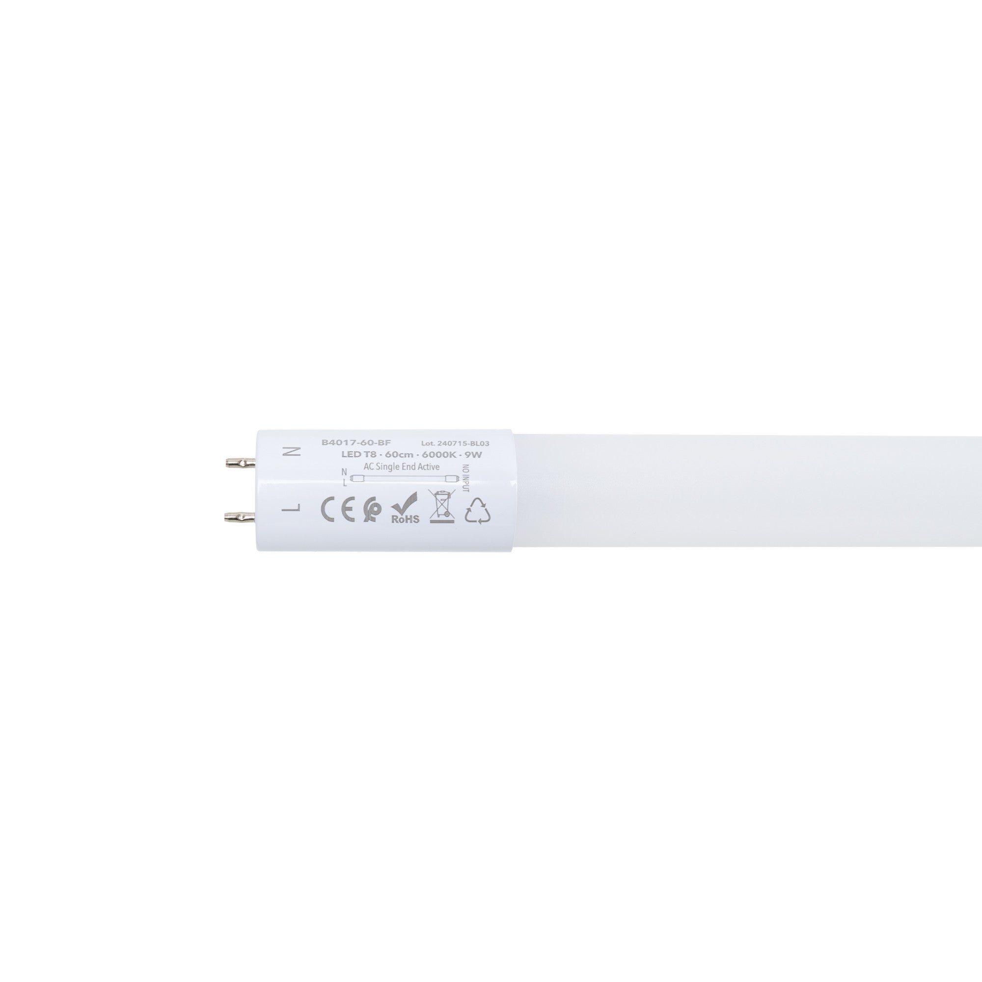 Tubo LED T8 con sensor de movimiento microondas 30-100% - 9W - 60 cm - 6000K