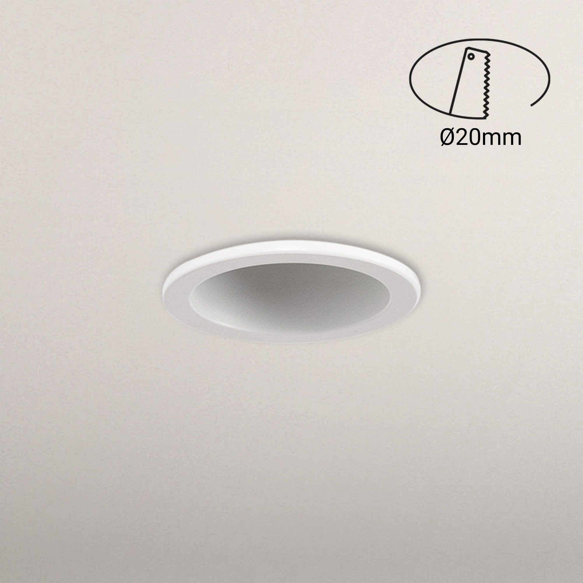 Downlight LED Mini 3W - Chip OSRAM - Bajo UGR - Ø 22mm