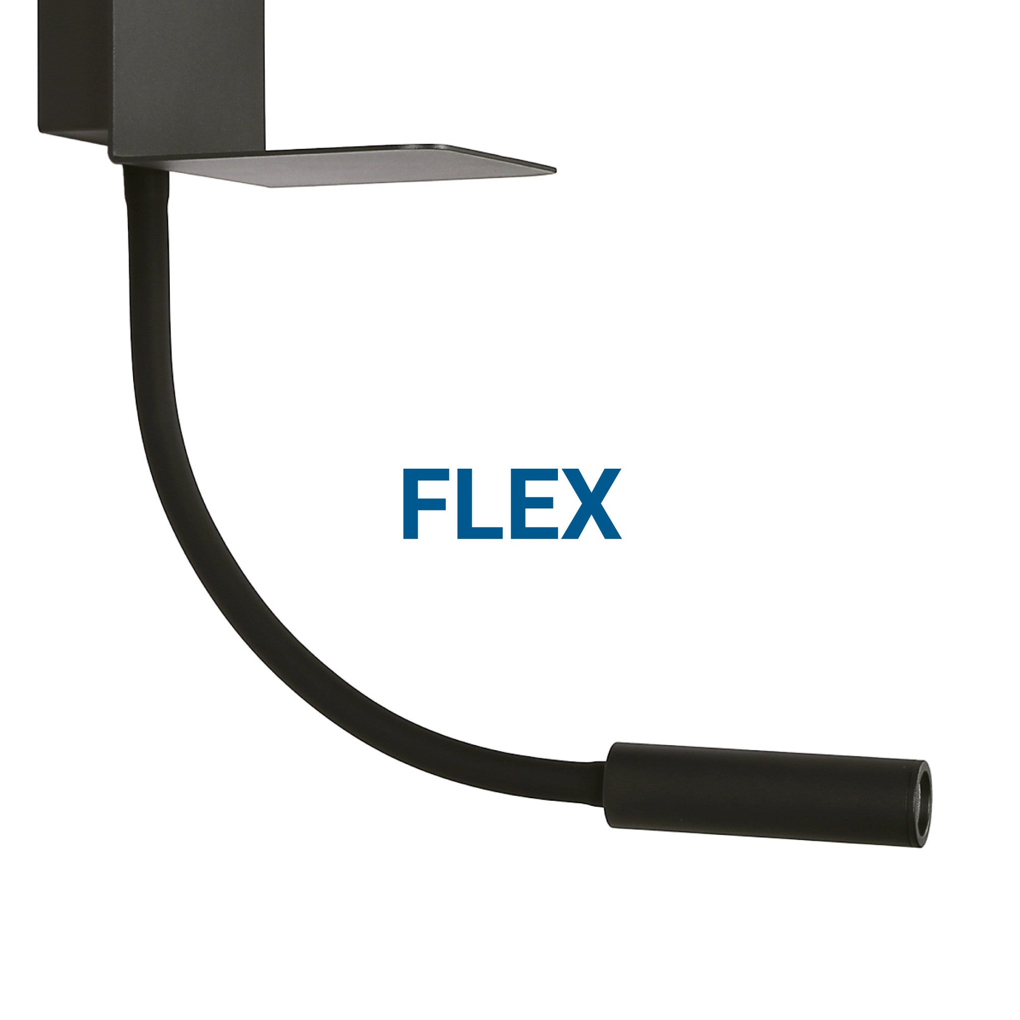 Aplique de pared para lectura "SLANGE 2" - 3W + 6W - Puerto USB + USB-C
