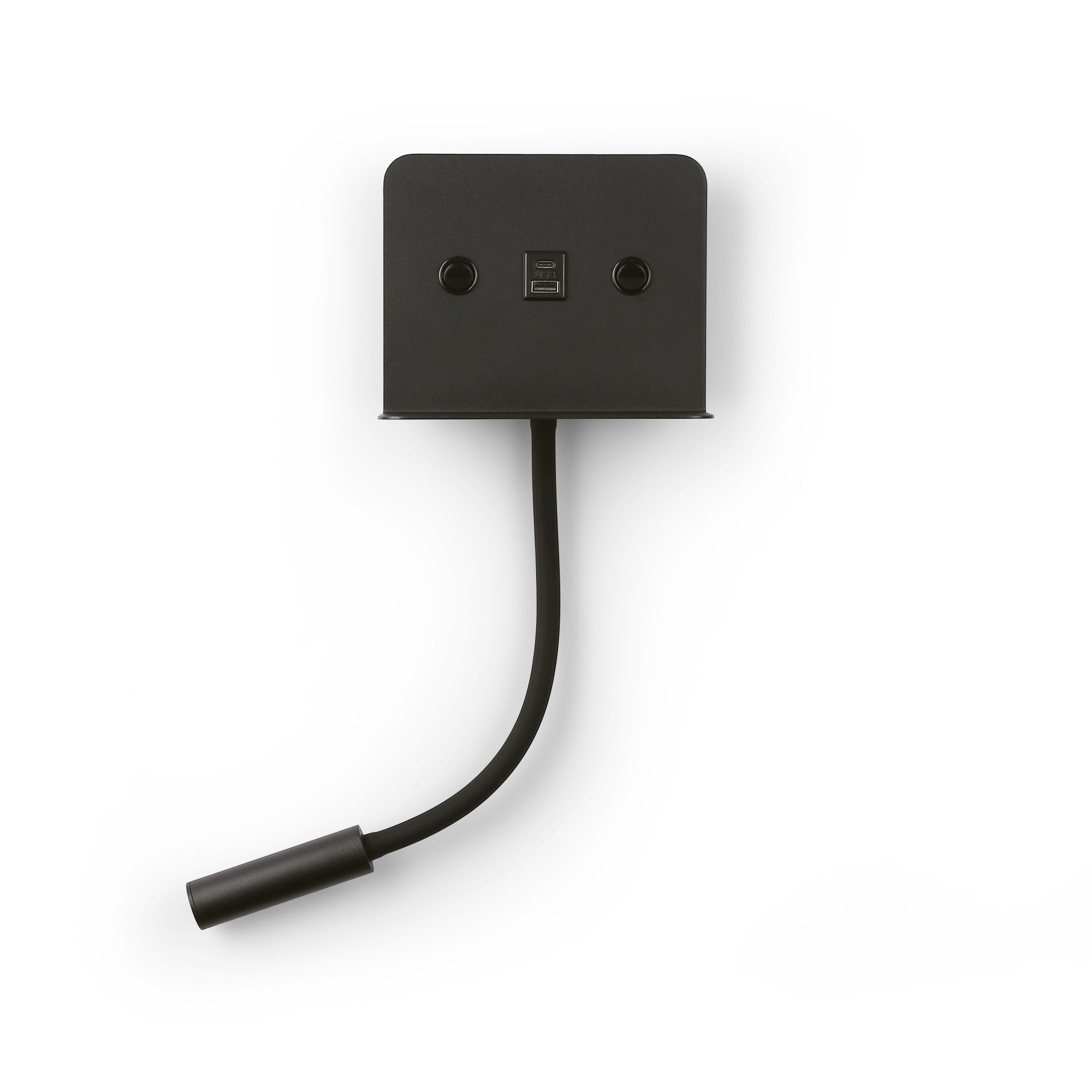 Aplique de pared para lectura "SLANGE 2" - 3W + 6W - Puerto USB + USB-C