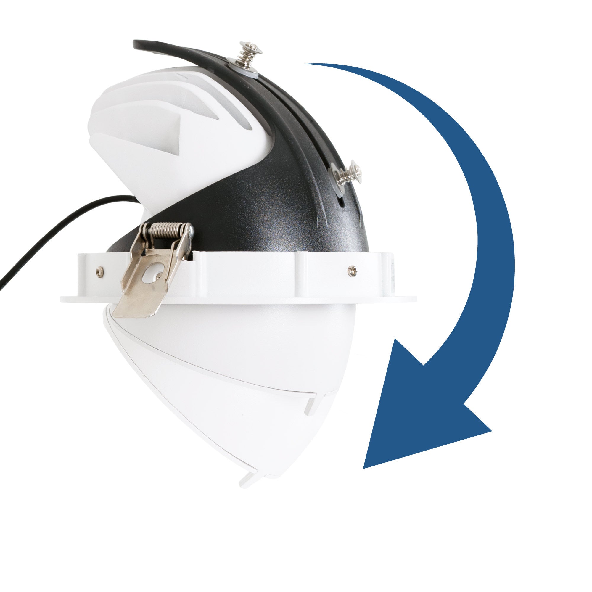 Downlight LED basculante empotrable - Chip especial para comercios - 40W