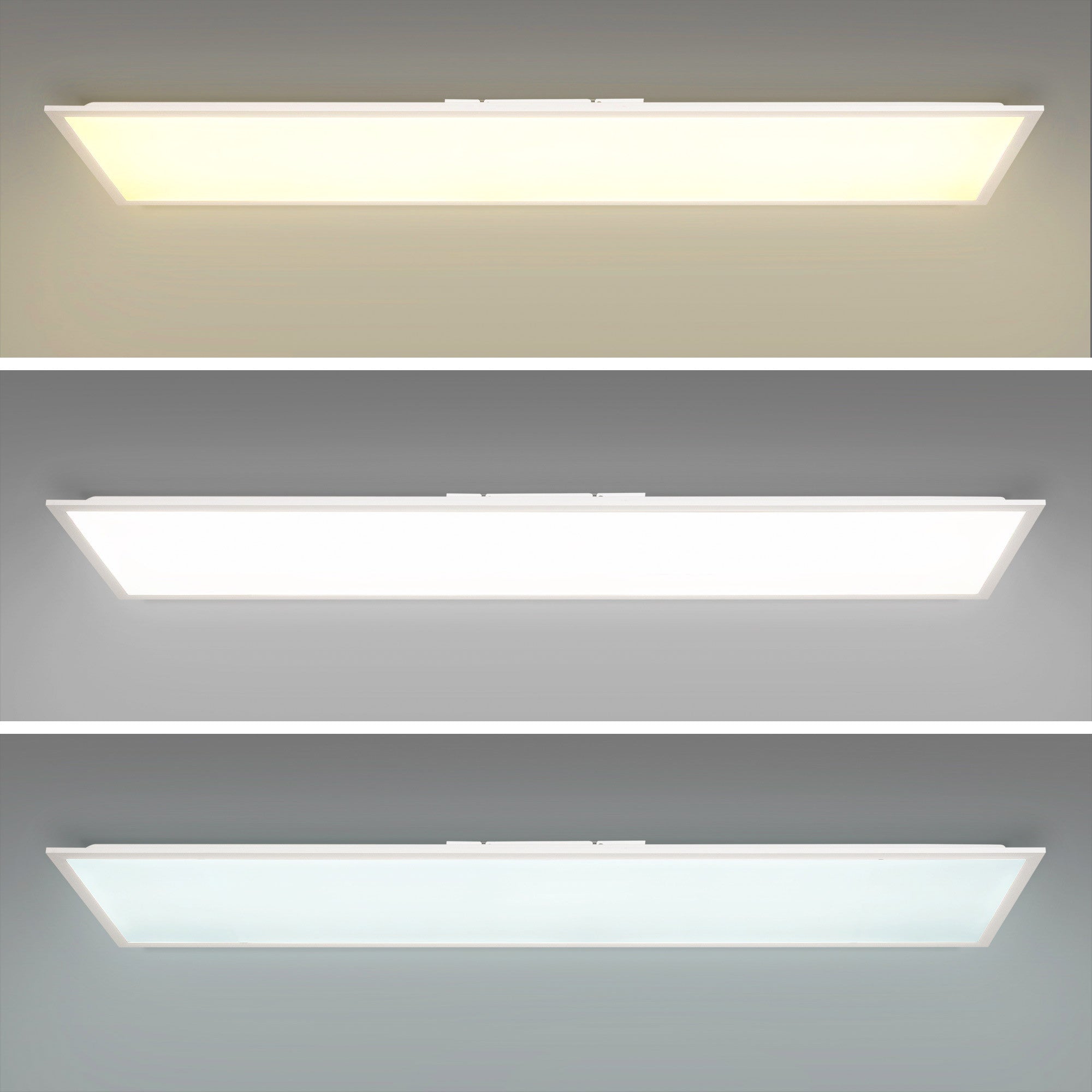 Plafón de techo LED Backlight - 120x30cm - 36W - CCT + RGB IC - Con mando a distancia