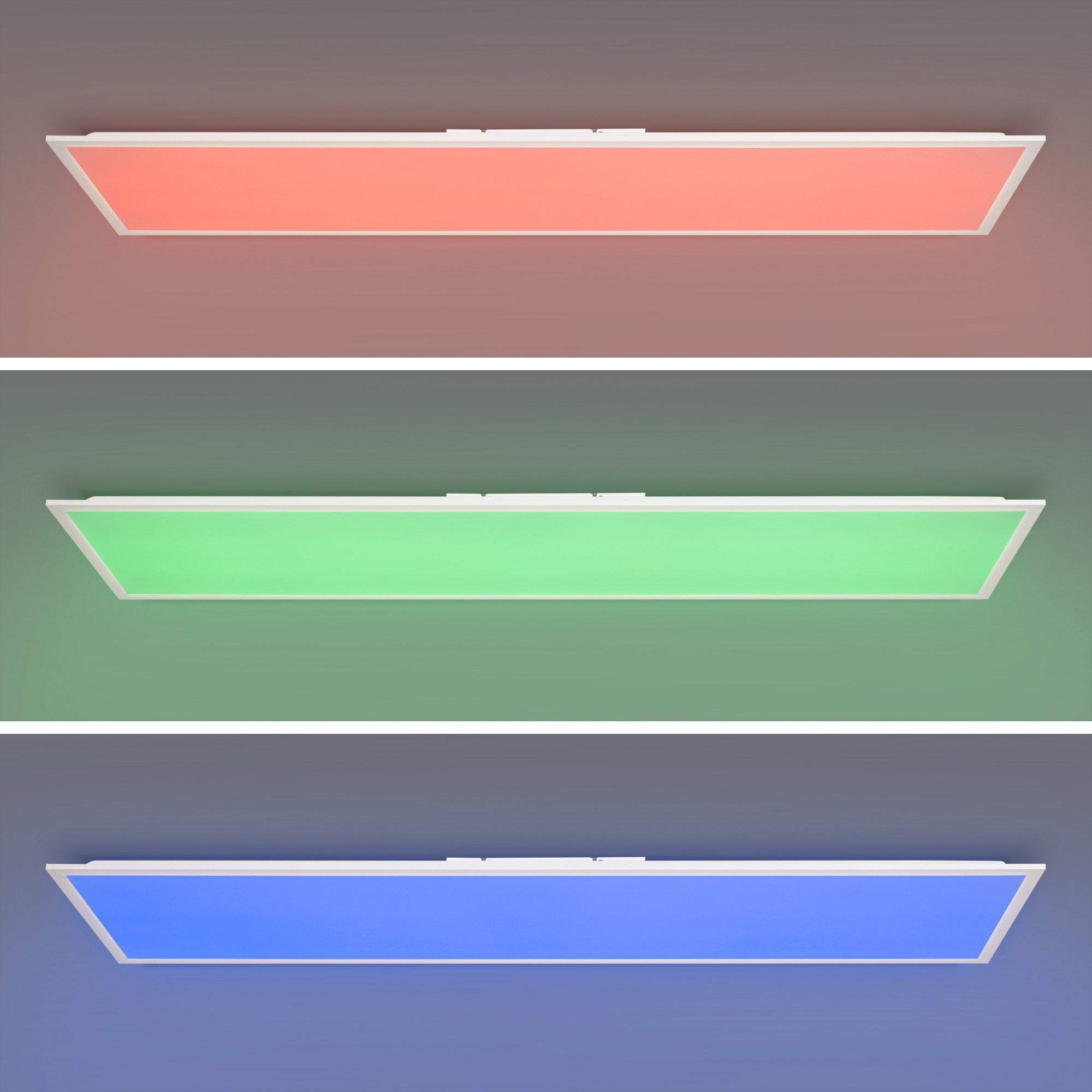 Plafón de techo LED Backlight - 120x30cm - 36W - CCT + RGB IC - Con mando a distancia