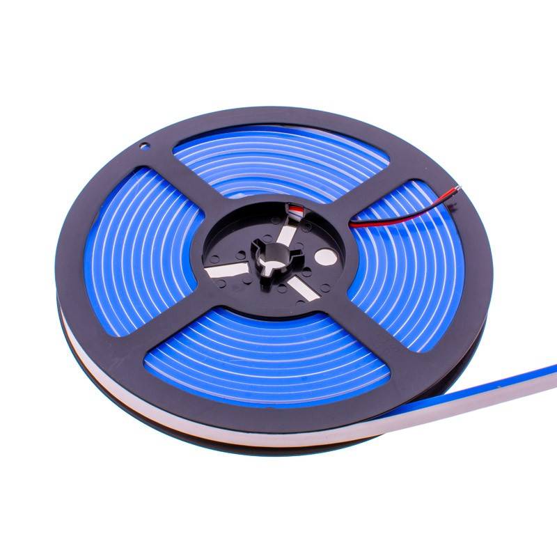 Neón LED Flexible 24V DC - 4x10mm - 5 metros - 13W/m - 120 LED/m - IP67 - Curvatura lateral