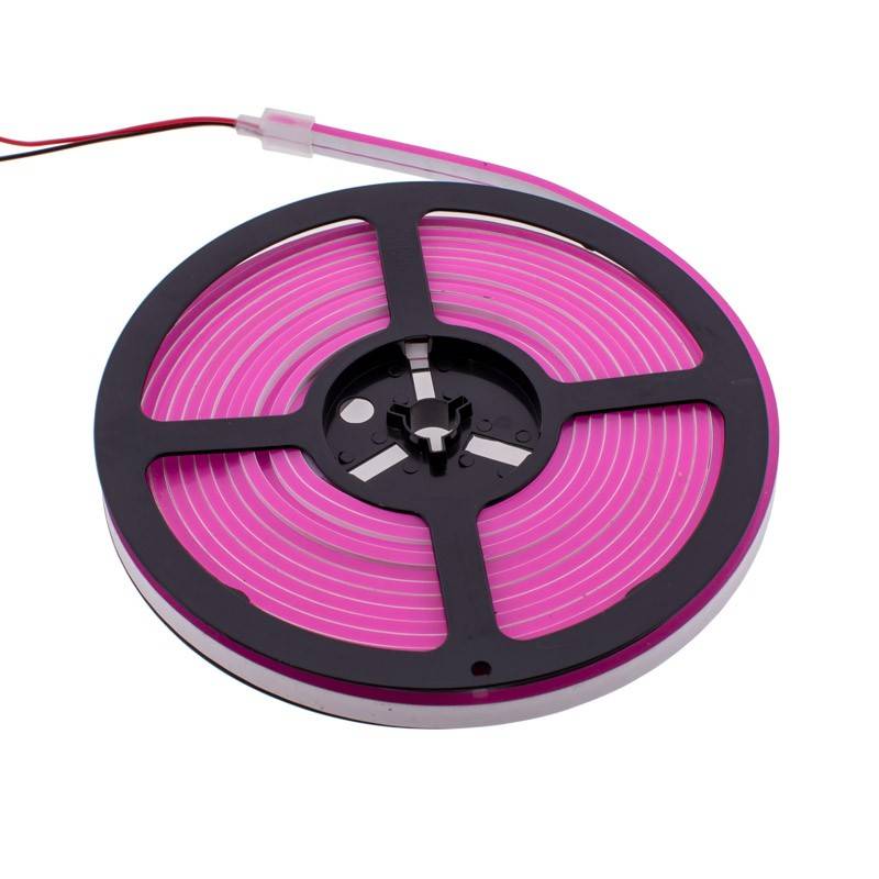 Neón LED Flexible 24V DC - 4x10mm - 5 metros - 13W/m - 120 LED/m - IP67 - Curvatura lateral