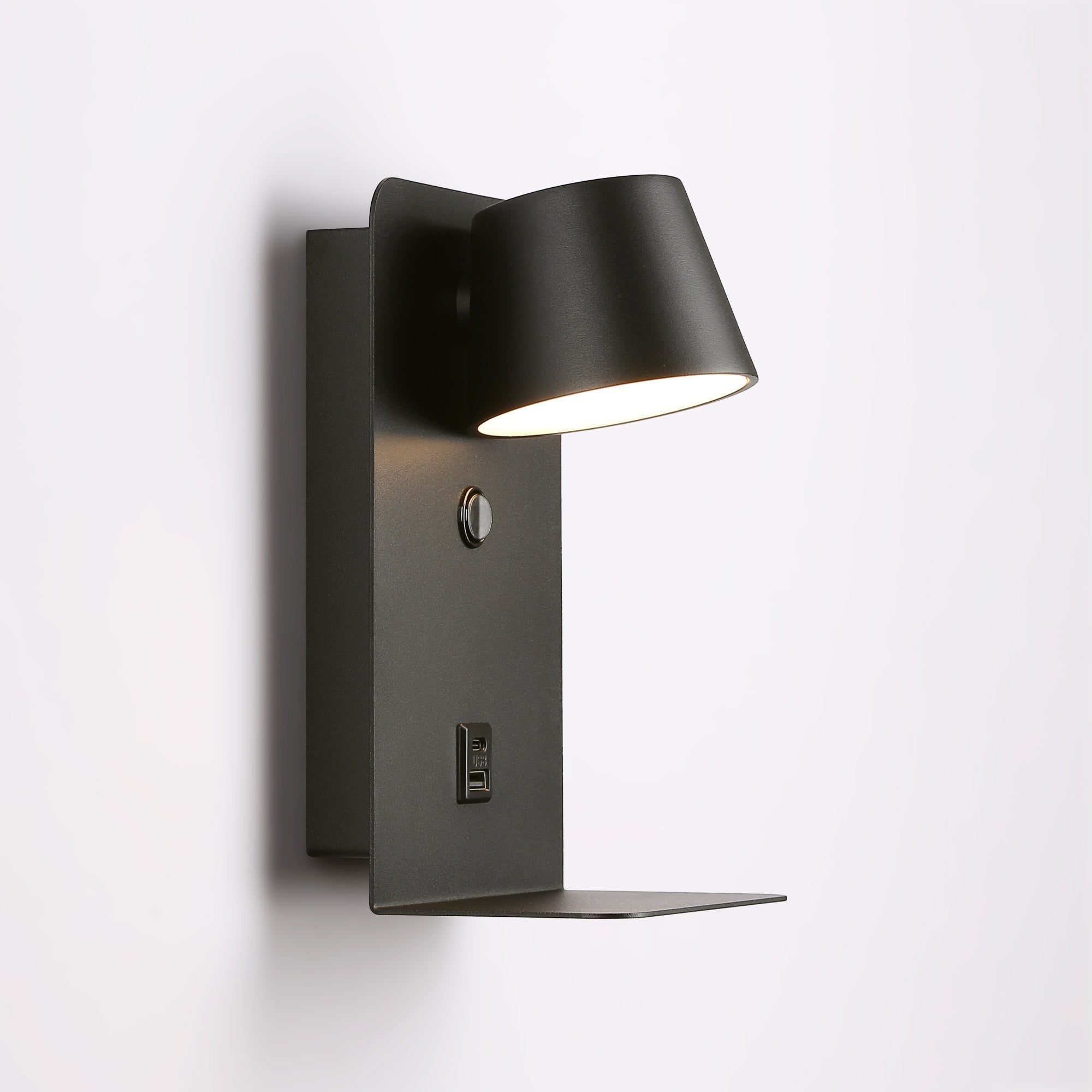 Aplique de pared para lectura "BASKOP" - Puerto USB + USB-C - 6W