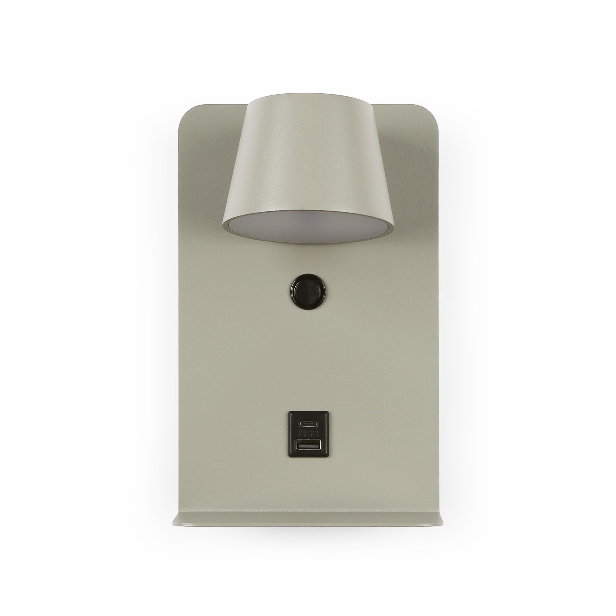 Aplique de pared para lectura "BASKOP" - Puerto USB + USB-C - 6W