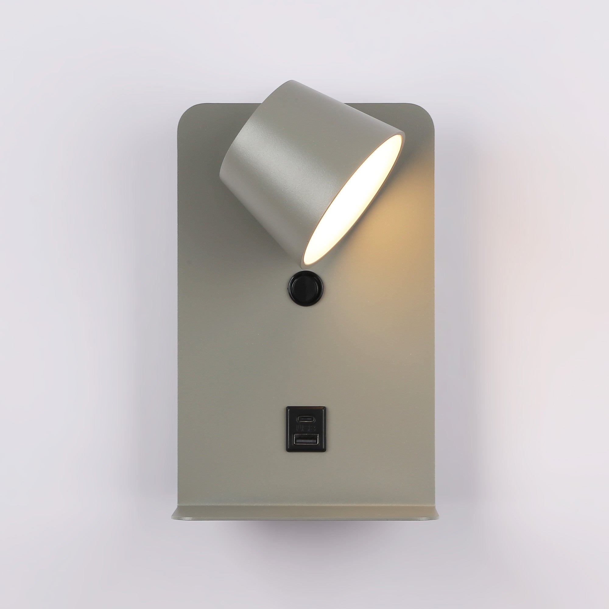 Aplique de pared para lectura "BASKOP" - Puerto USB + USB-C - 6W