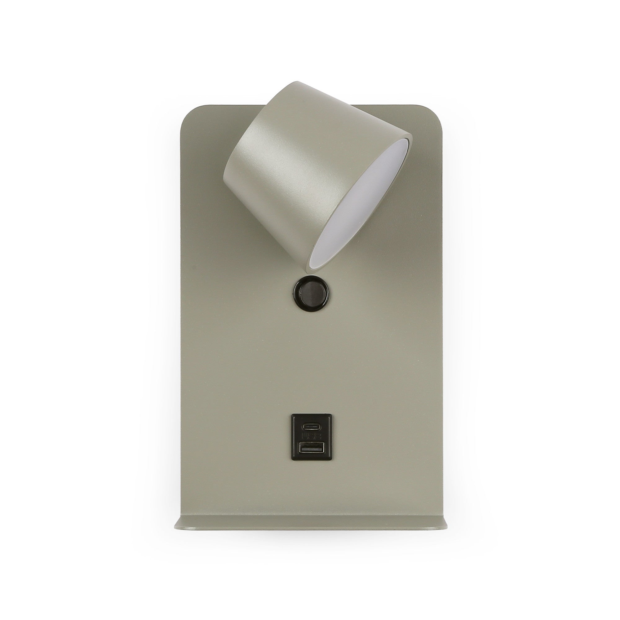 Aplique de pared para lectura "BASKOP" - Puerto USB + USB-C - 6W