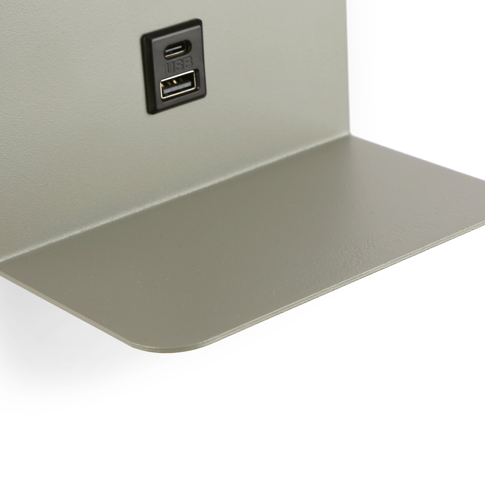 Aplique de pared para lectura "BASKOP" - Puerto USB + USB-C - 6W