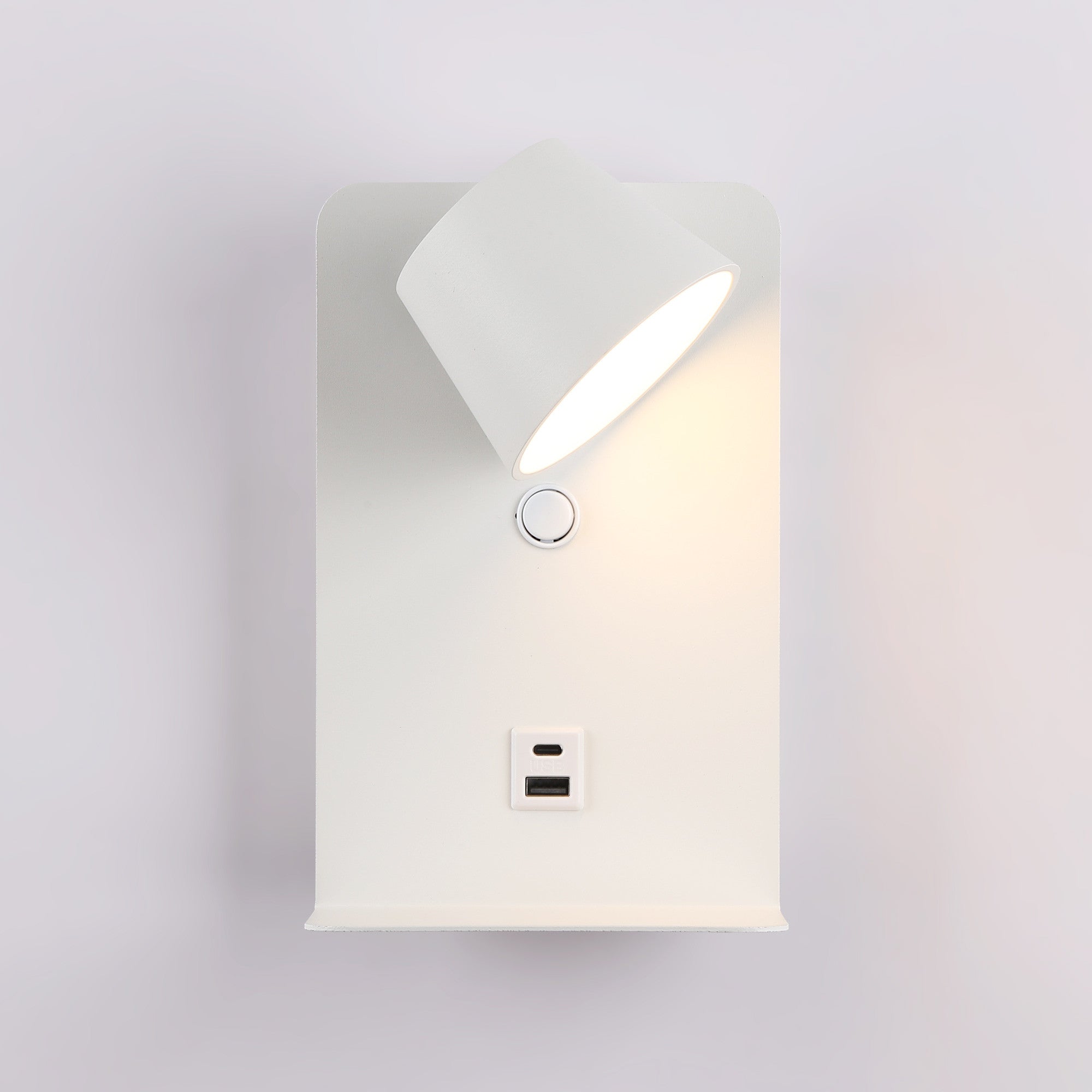 Aplique de pared para lectura "BASKOP" - Puerto USB + USB-C - 6W