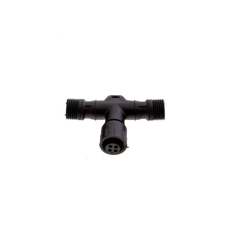 Conector T estanco 4 pins RGB para balizas LED 12/24V