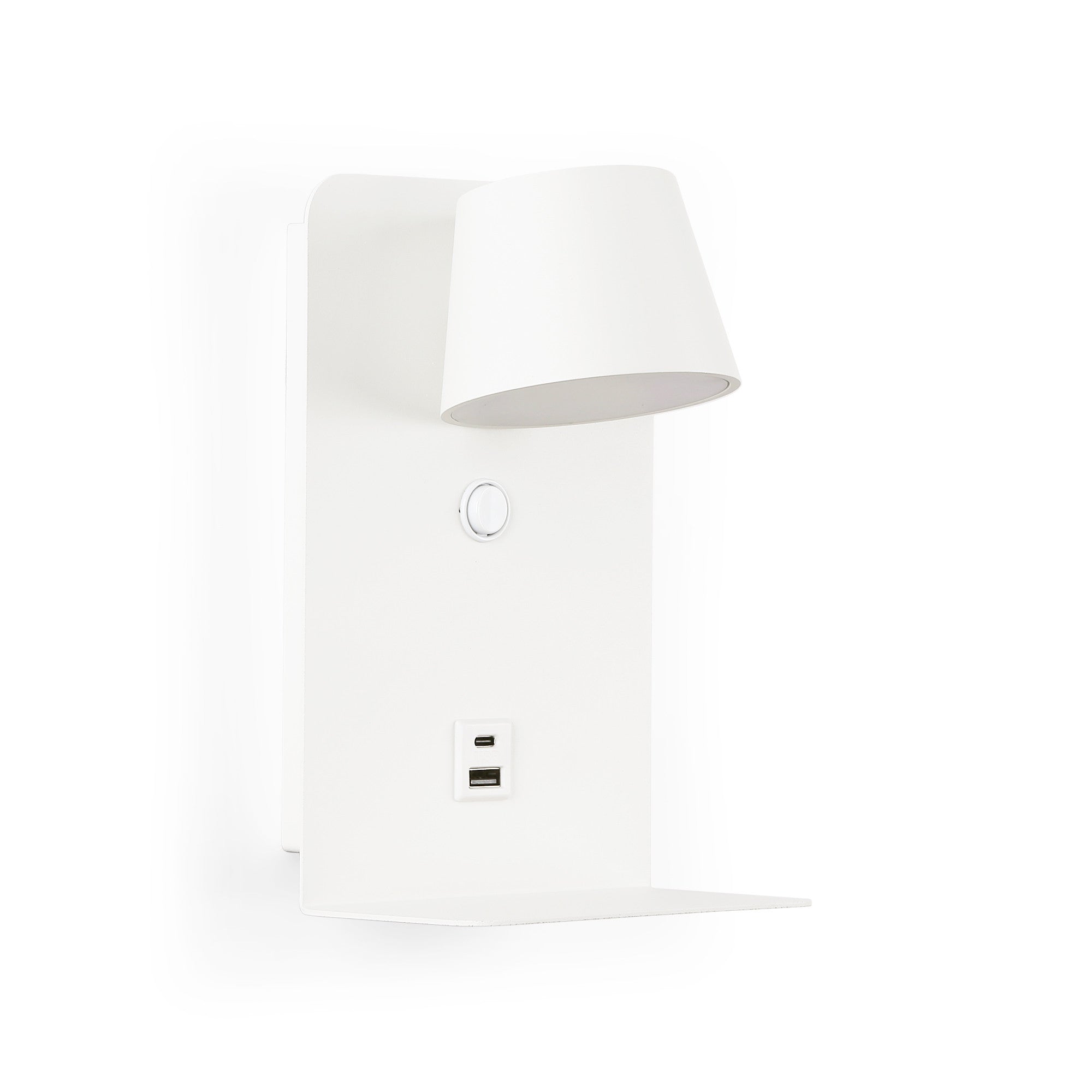 Aplique de pared para lectura "BASKOP" - Puerto USB + USB-C - 6W