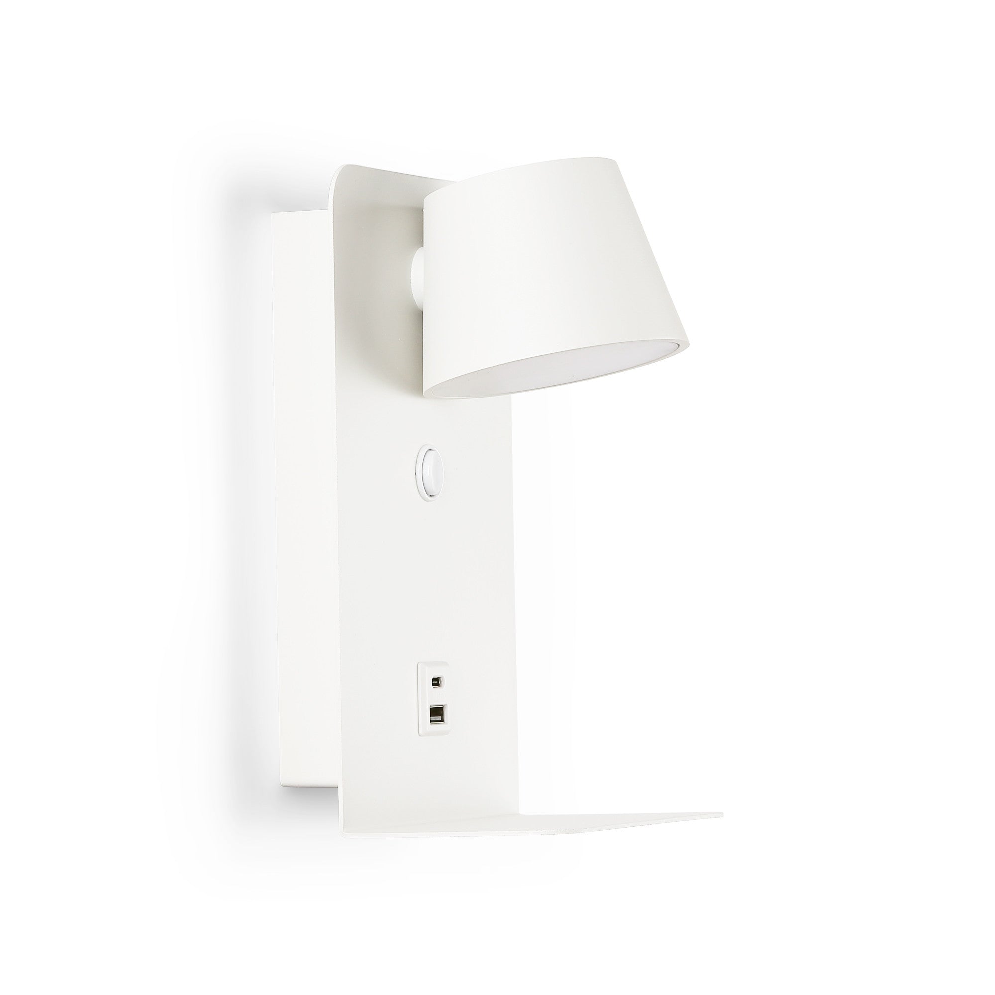Aplique de pared para lectura "BASKOP" - Puerto USB + USB-C - 6W