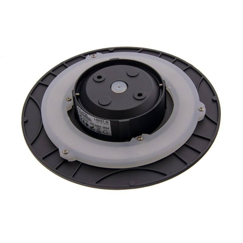 Aplique de pared circular "Eclipse" 9W - Chip Samsung - Luz cálida - IP44 - Ø 20cm