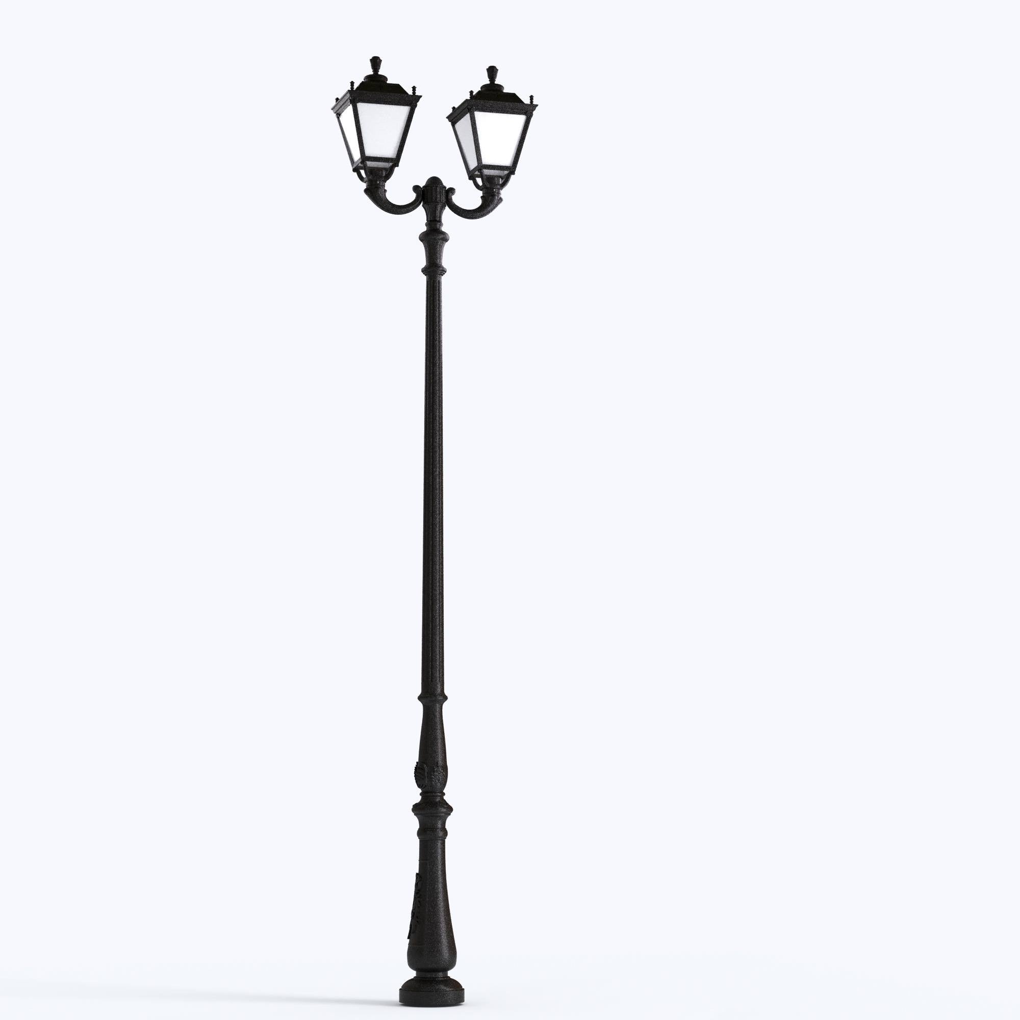 Poste de luz exterior doble Farola "TOBIA" Fumagalli - CCT - 2 x 30W - 8 opciones - E27