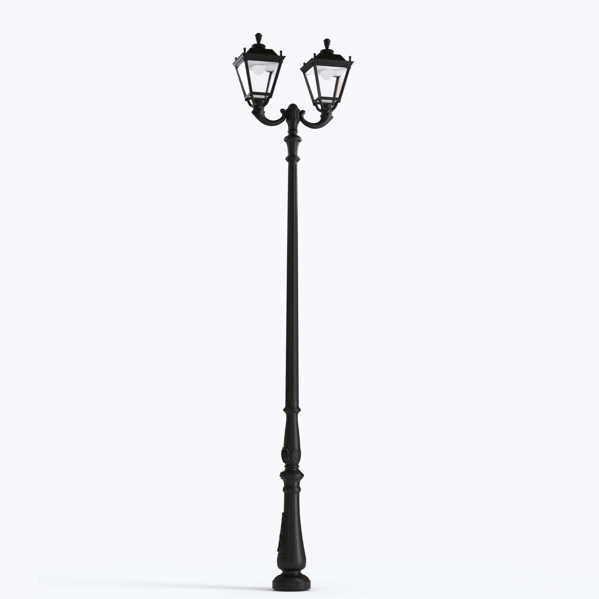 Poste de luz exterior doble Farola "TOBIA" Fumagalli - CCT - 2 x 30W - 8 opciones - E27