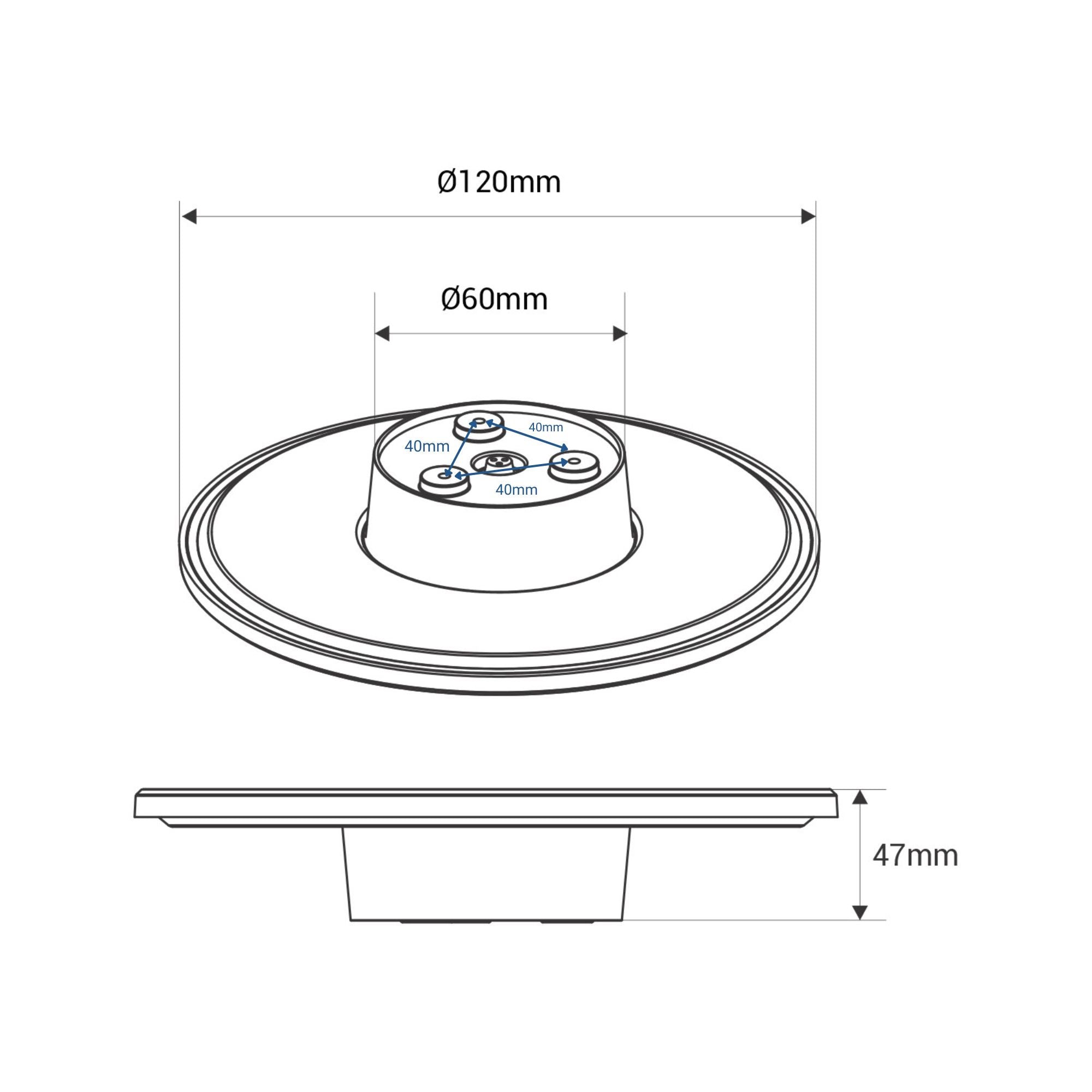 Aplique de pared circular "Eclipse" 9W - CCT - IP65